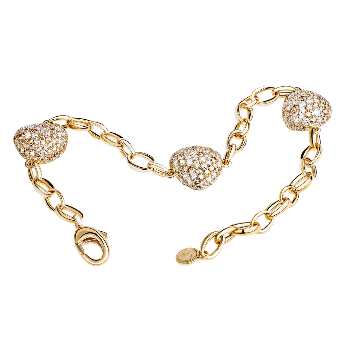 Diamonds 18K Yellow Gold Bracelet, Br 0040-3