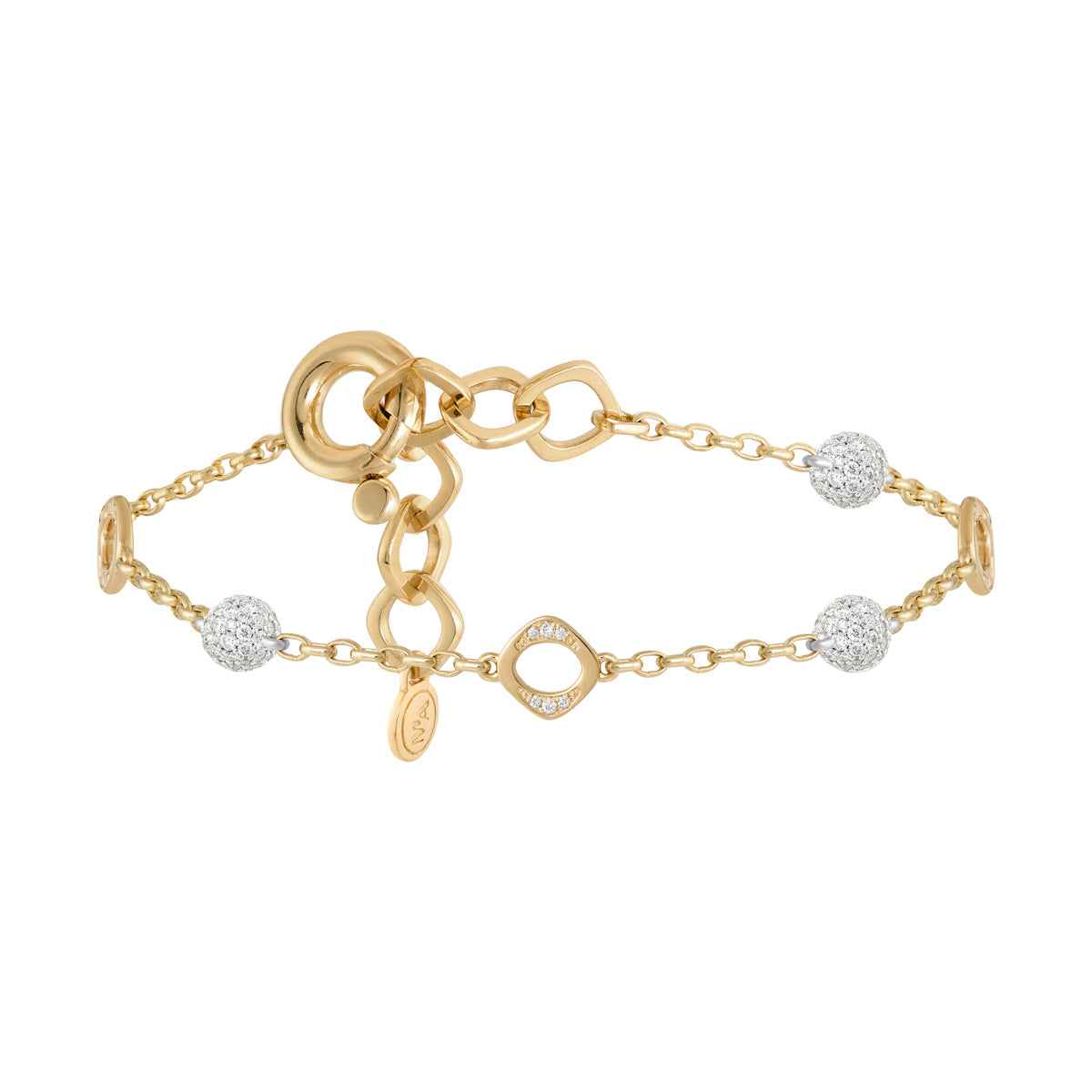 Diamonds, 18K Yellow and White Gold Bracelet, Br 0151-1