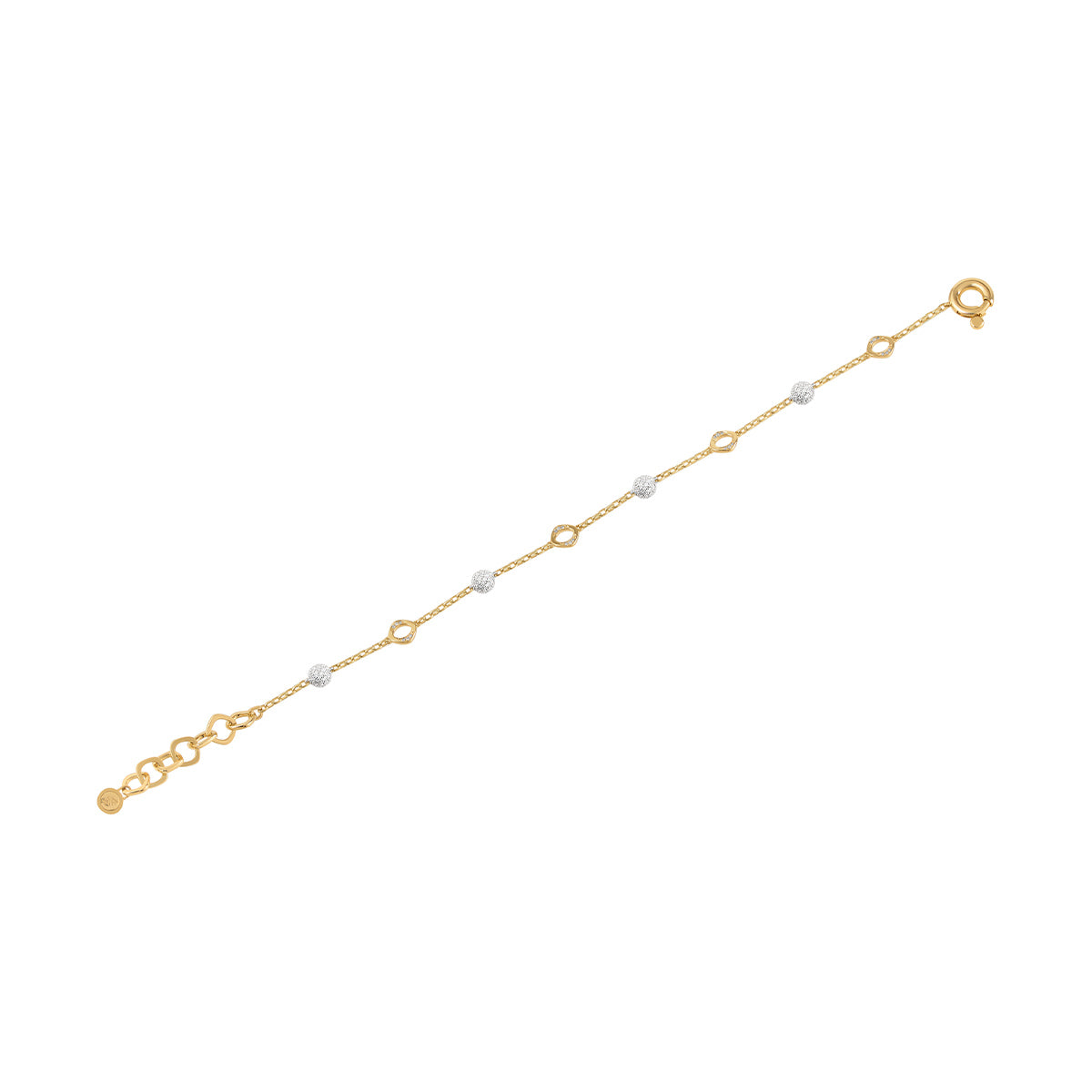 Diamonds, 18K Yellow and White Gold Bracelet, Br 0151-1