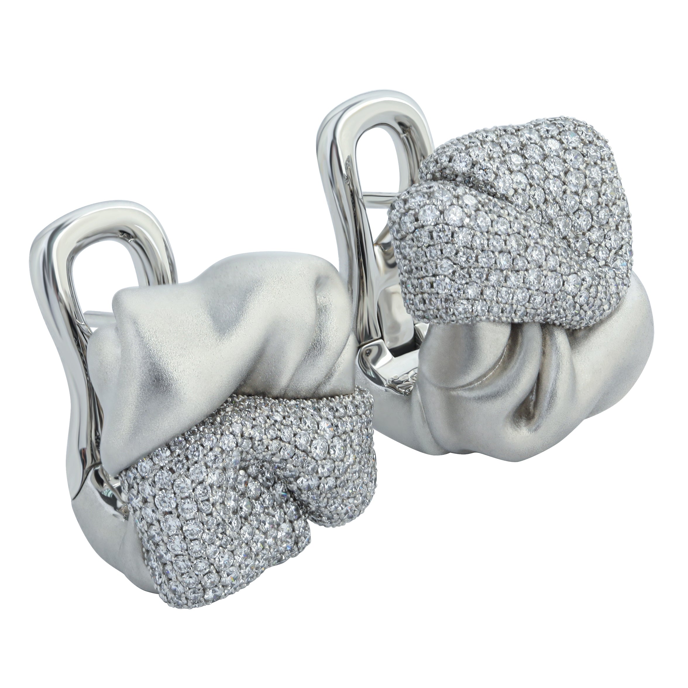 Diamonds 18K White Gold Earrings, E 0132-0