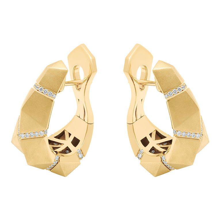 Diamonds 18K Yellow Gold Earrings, E 0191-3