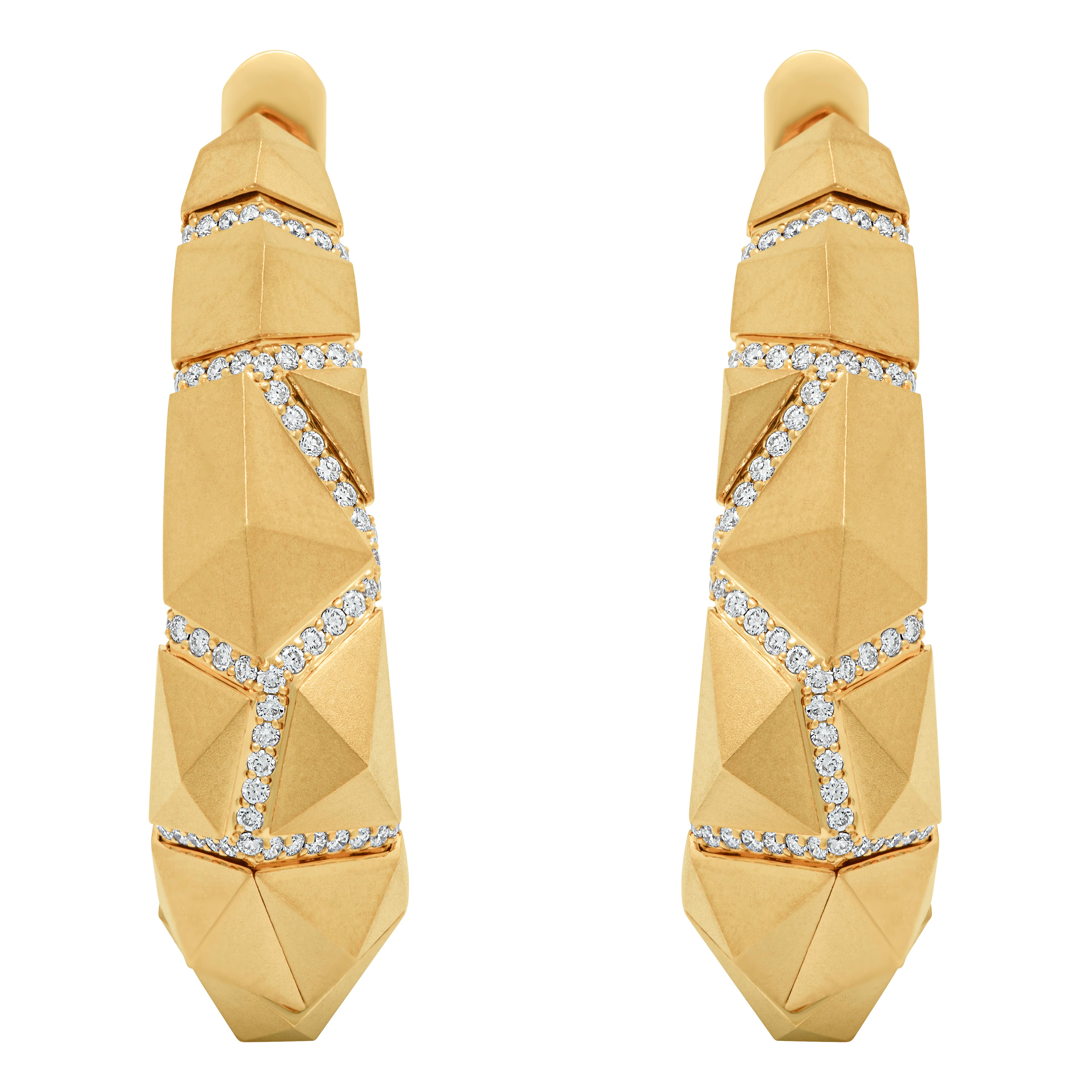 Diamonds 18K Yellow Gold Earrings, E 0191-5