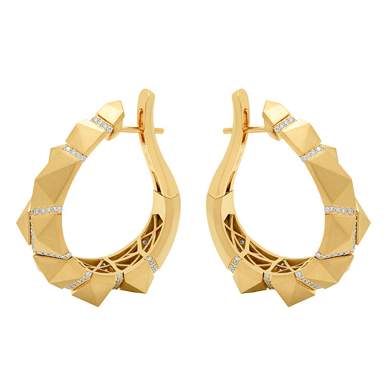 Diamonds 18K Yellow Gold Earrings, E 0191-5
