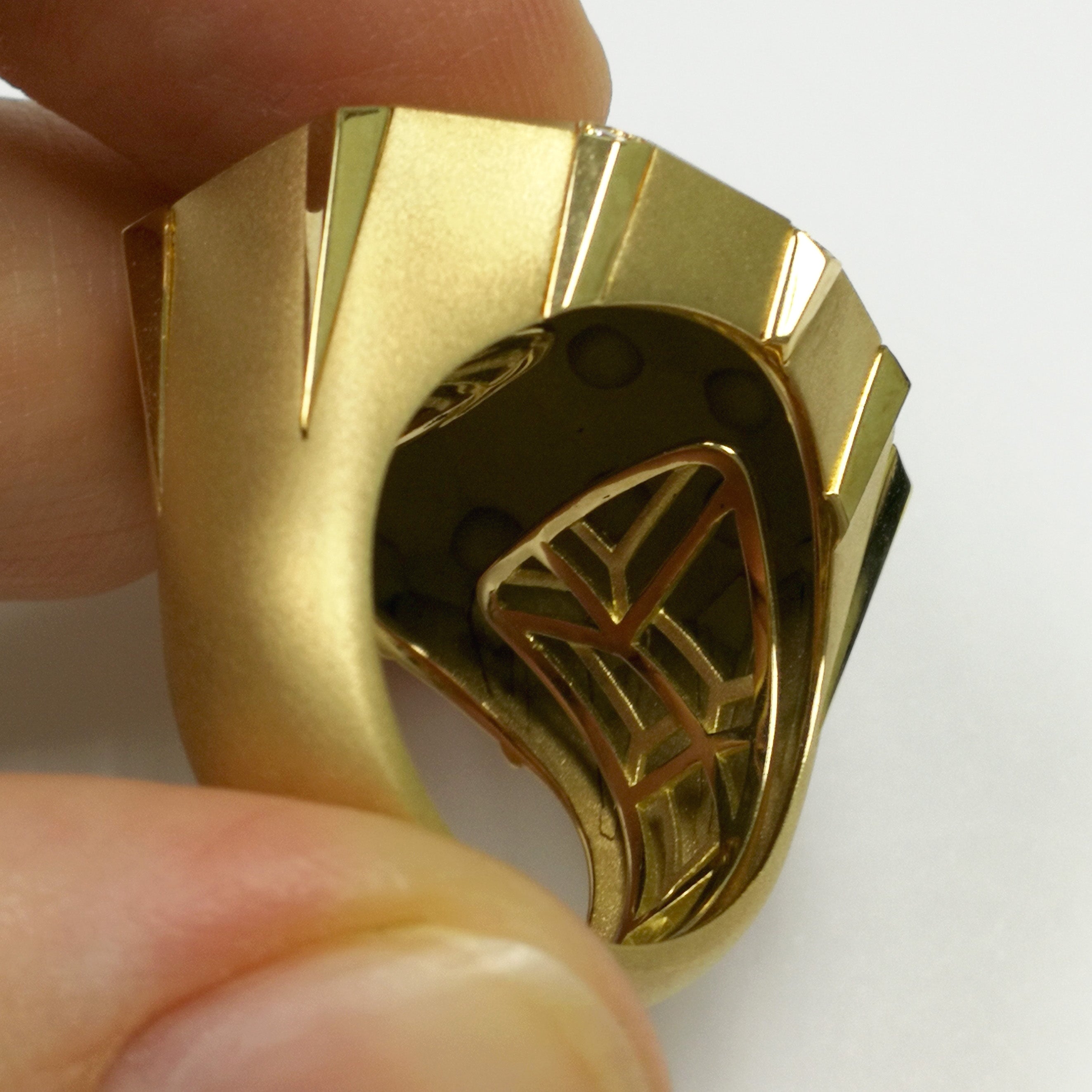 18K Yellow Gold, Diamonds Ring, R 0190-7