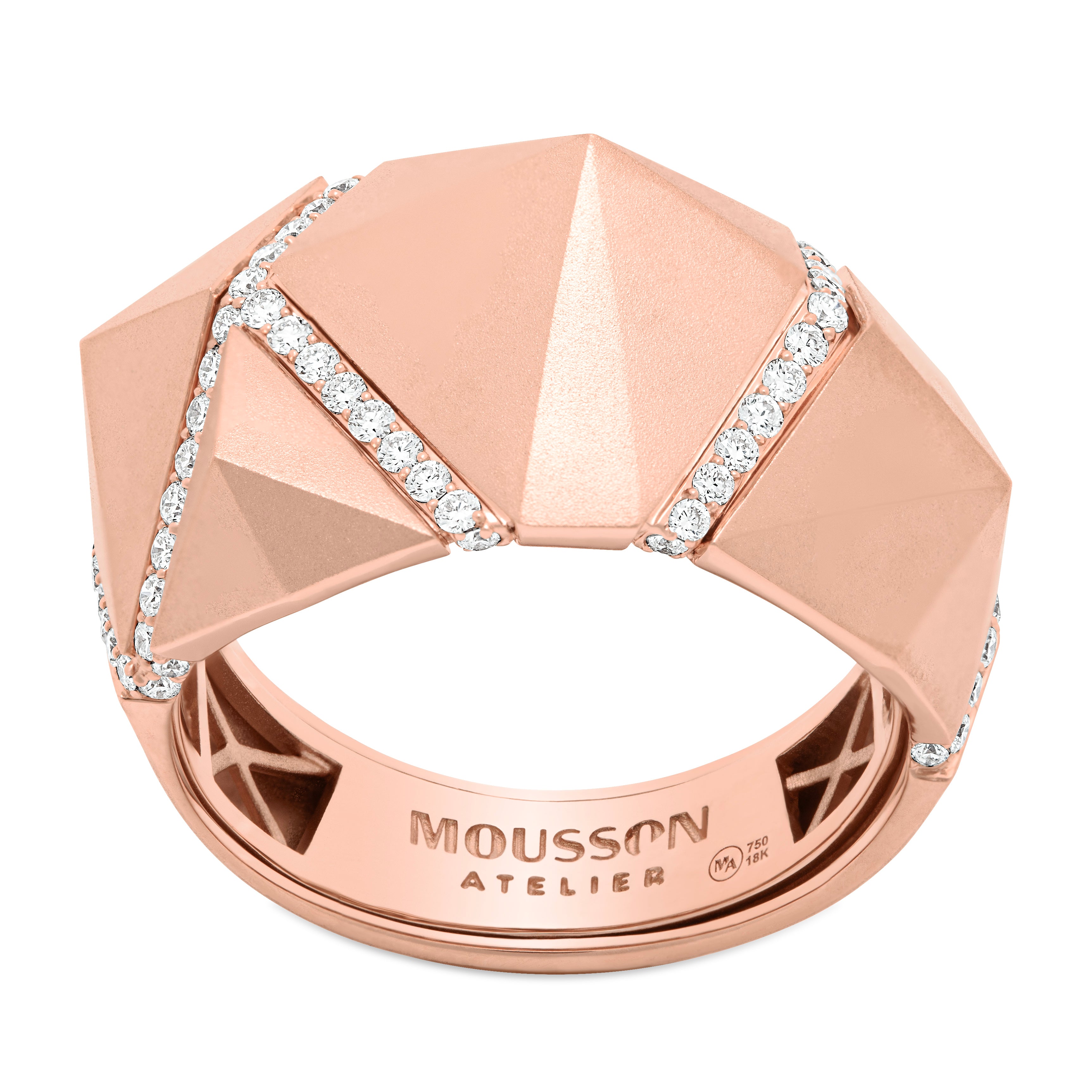 Diamonds 18K Rose Gold Ring, R 0191-2