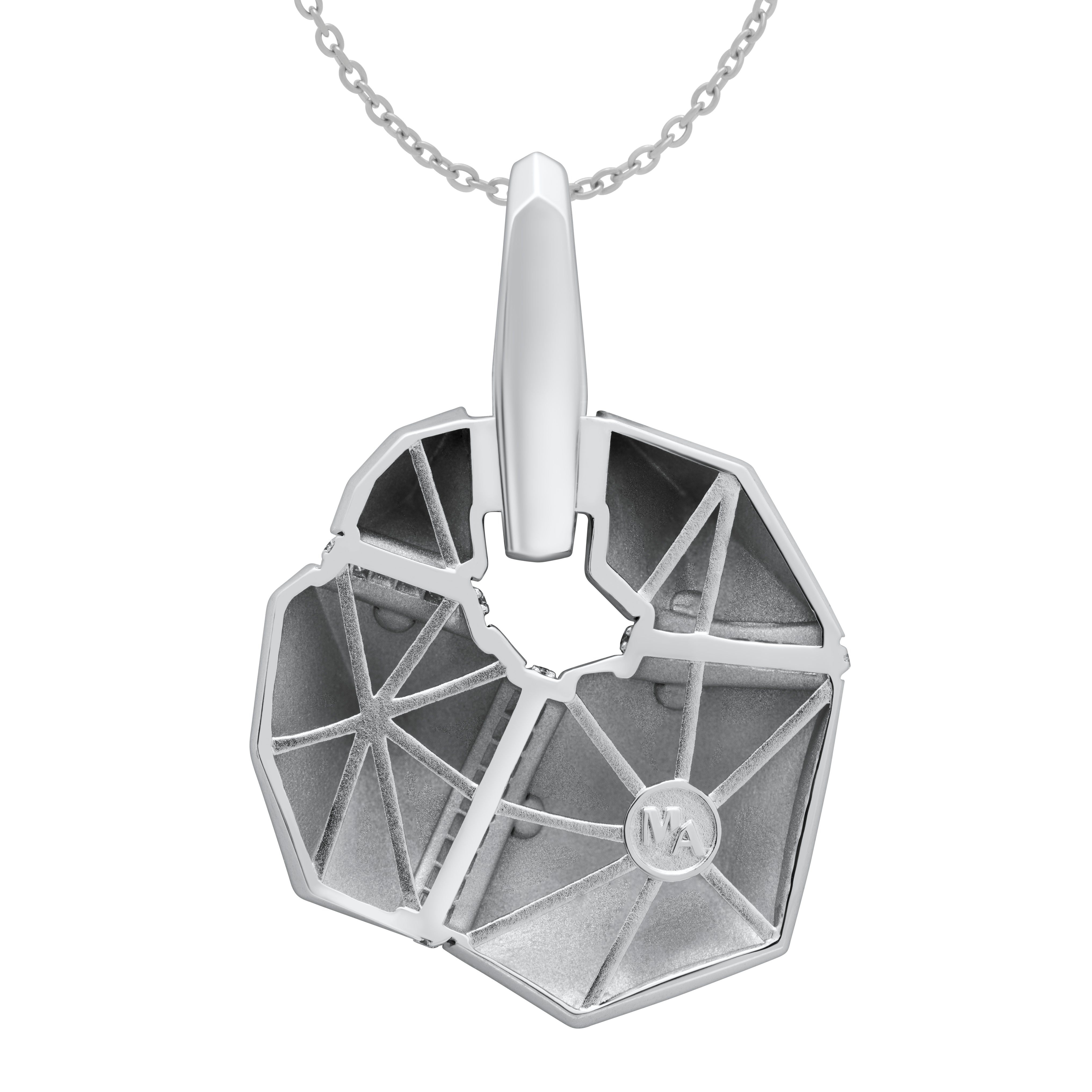 Diamonds 18K White Gold Pendant, P 0191-0