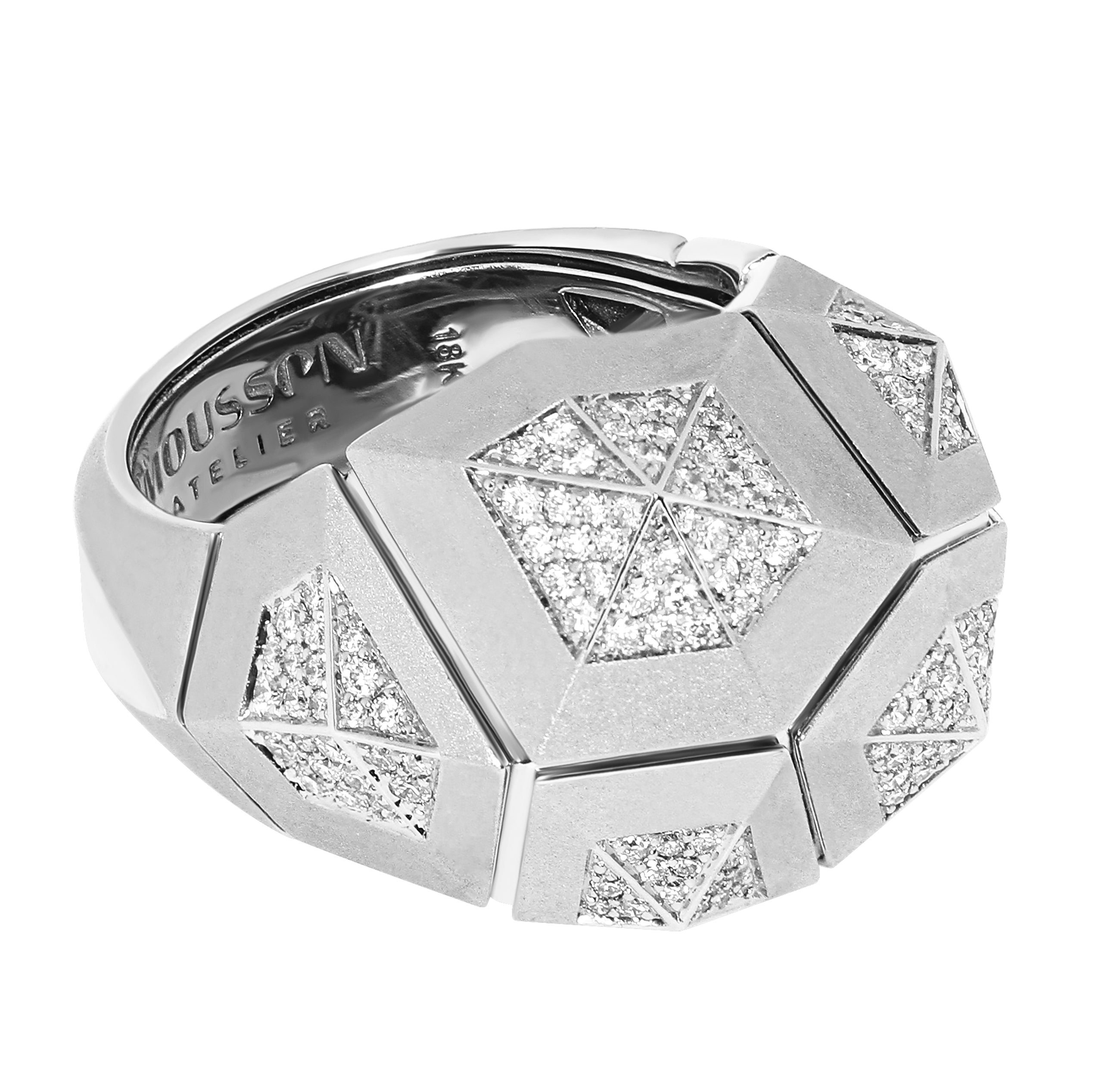 Diamonds 18K White Gold Ring, R 0191-1