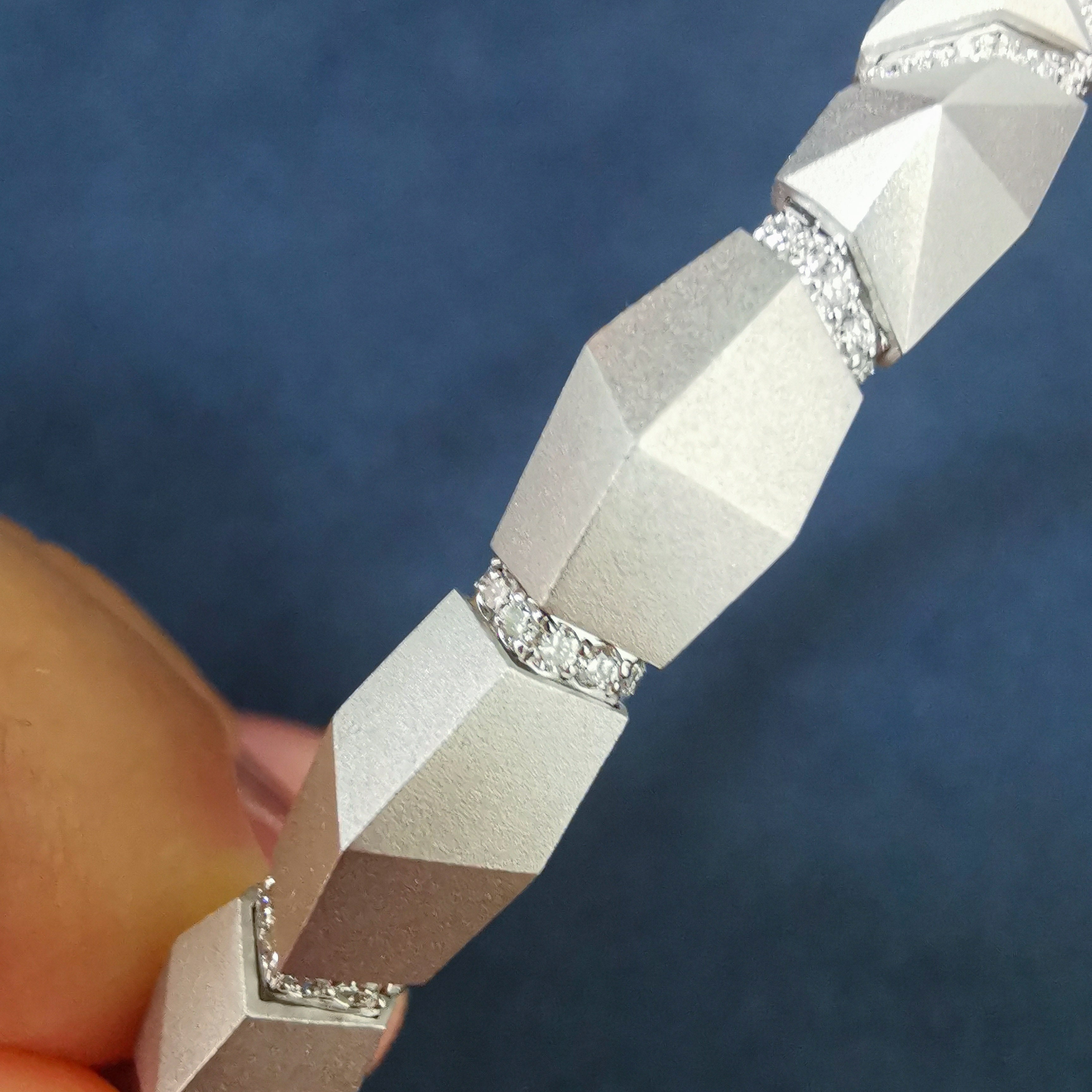 Diamonds 18K White Gold Bracelet, Br 0191-2