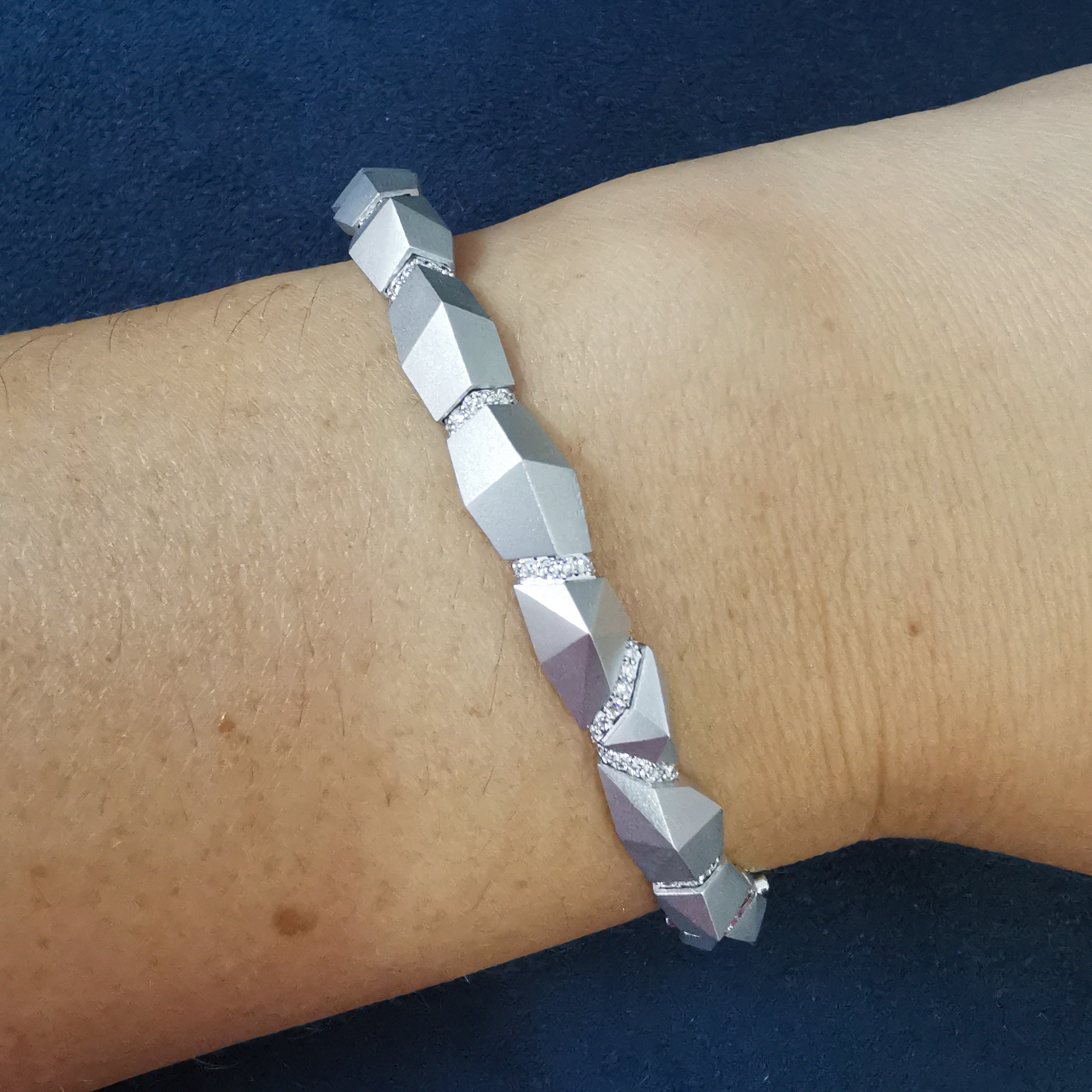 Diamonds 18K White Gold Bracelet, Br 0191-2
