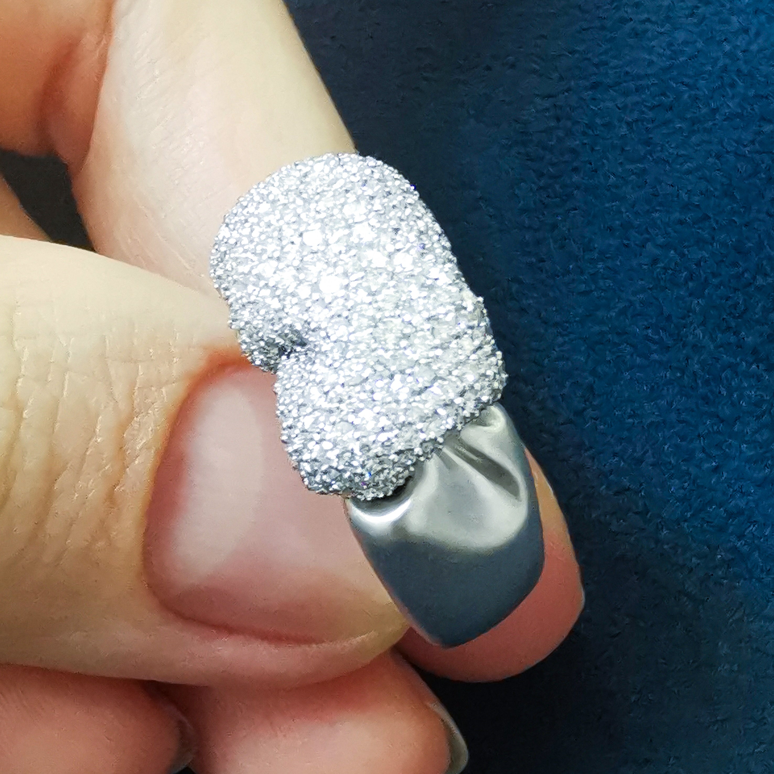 Diamonds 18K White Gold Ring, R 0132-3