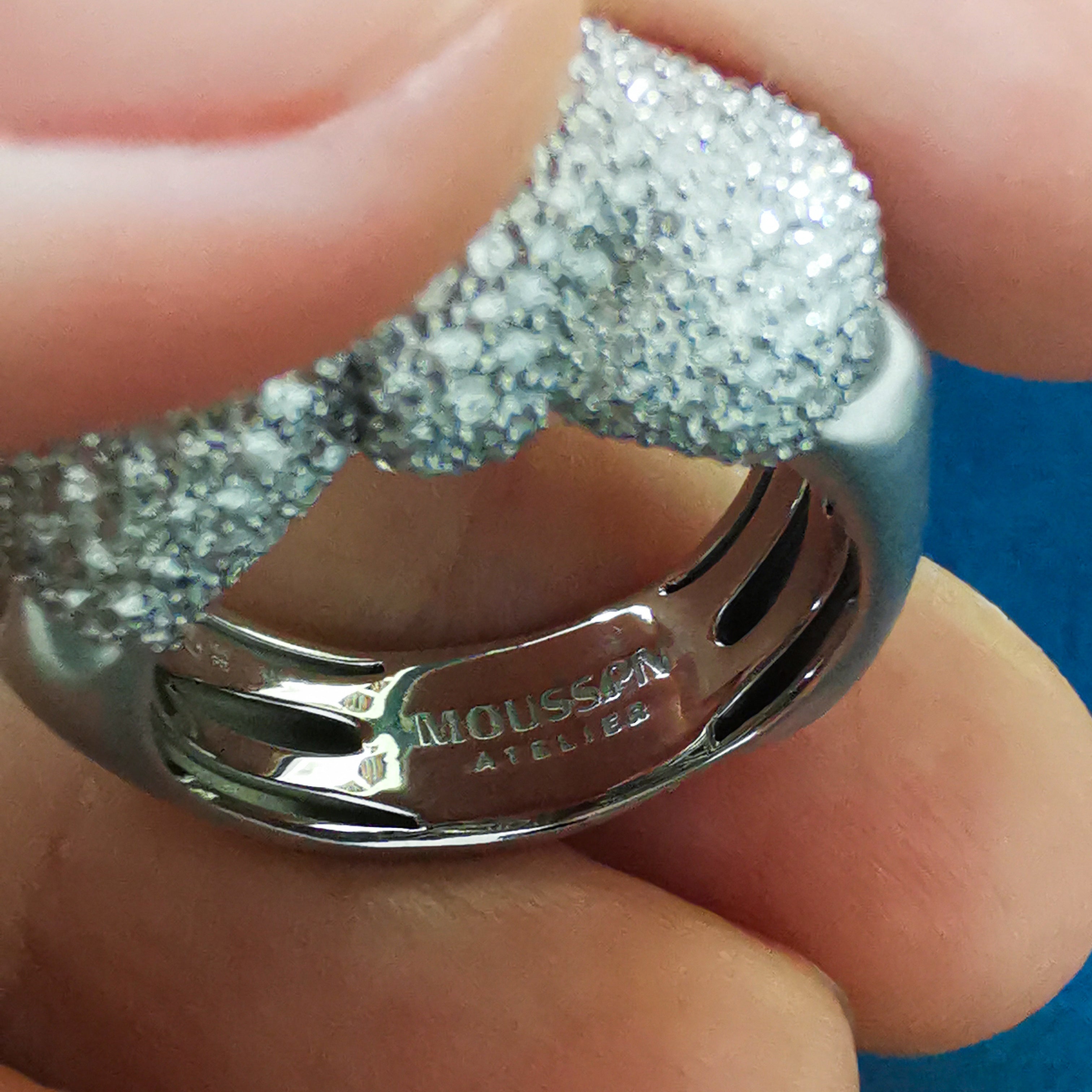 Diamonds 18K White Gold Ring, R 0132-3