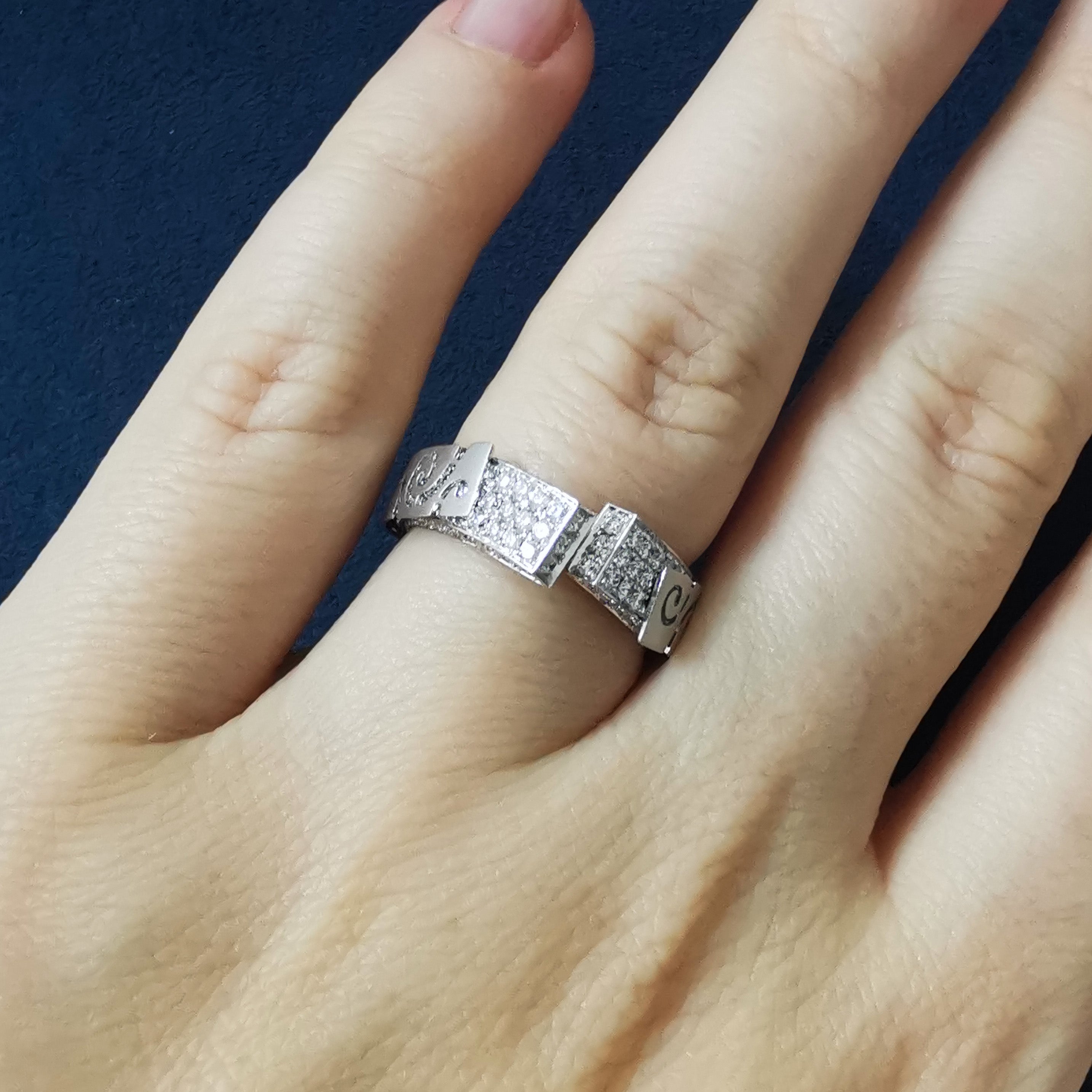 Diamonds 18K White Gold Ring, R 0003-3
