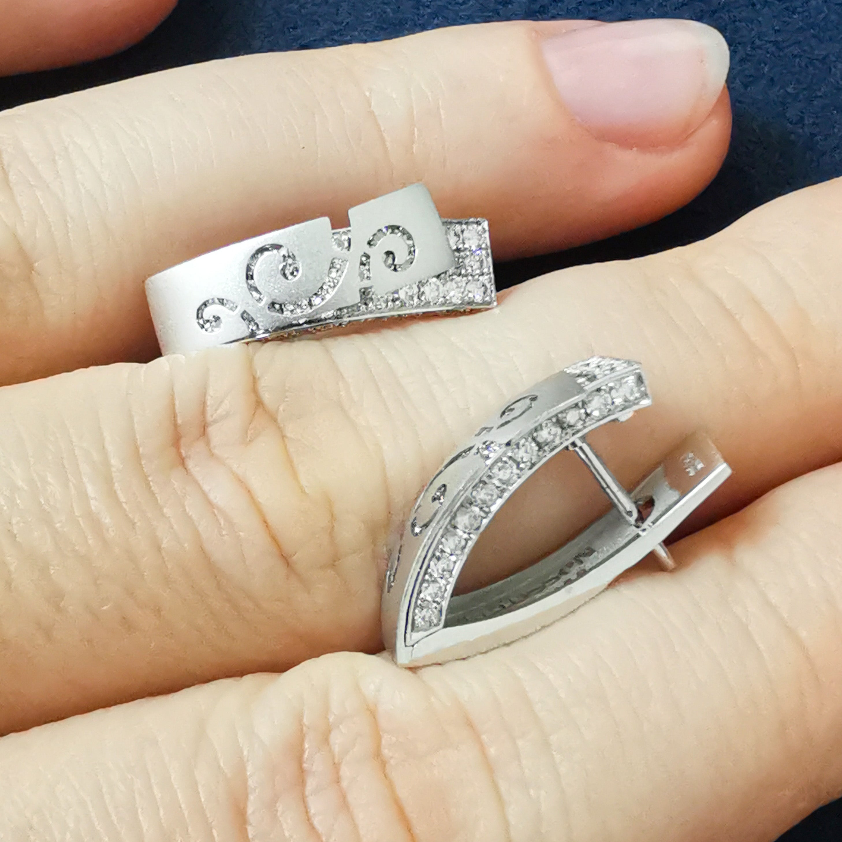Diamonds 18K White Gold Earrings, E 0003-1