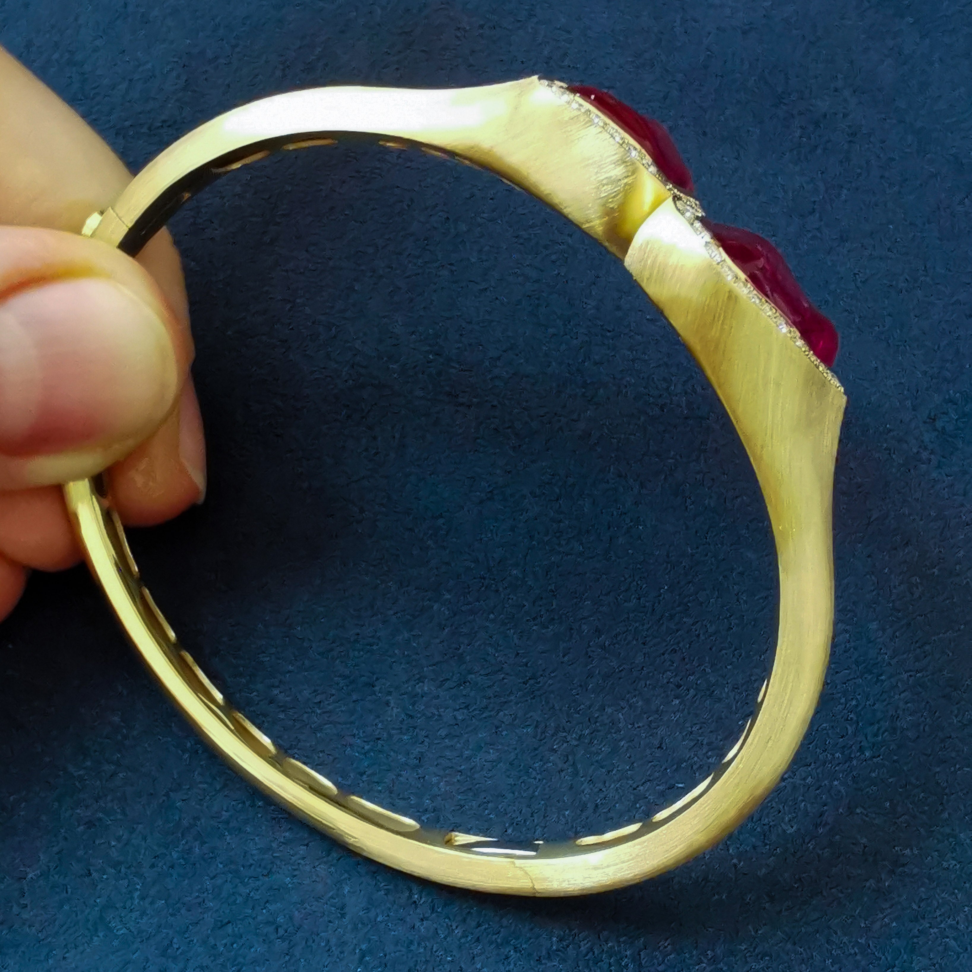 Rubellite, Diamonds 18K Yellow Gold Bracelet, Br 0030-47/1