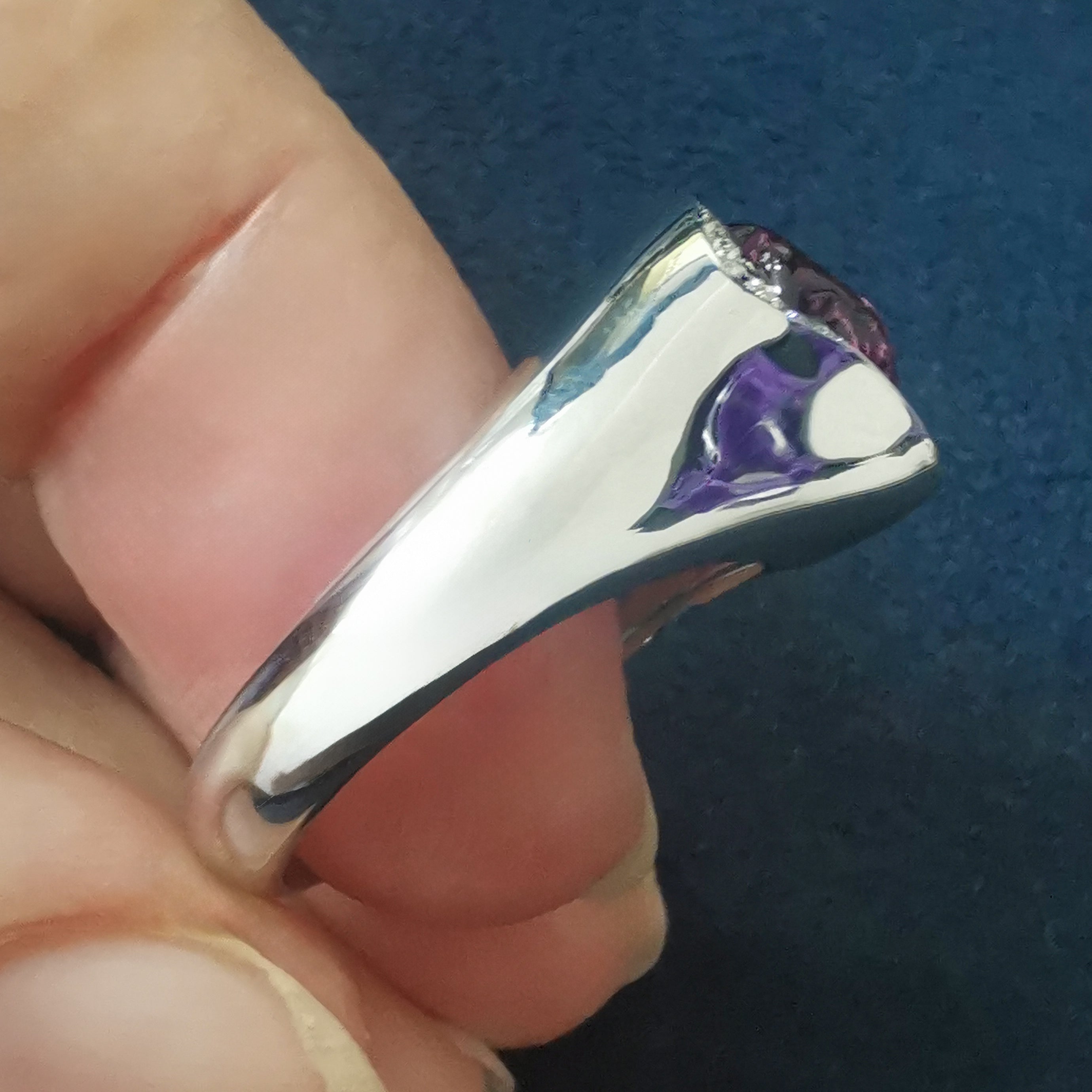 Spinel, Diamonds 18K White Gold Ring, R 0033-2/1