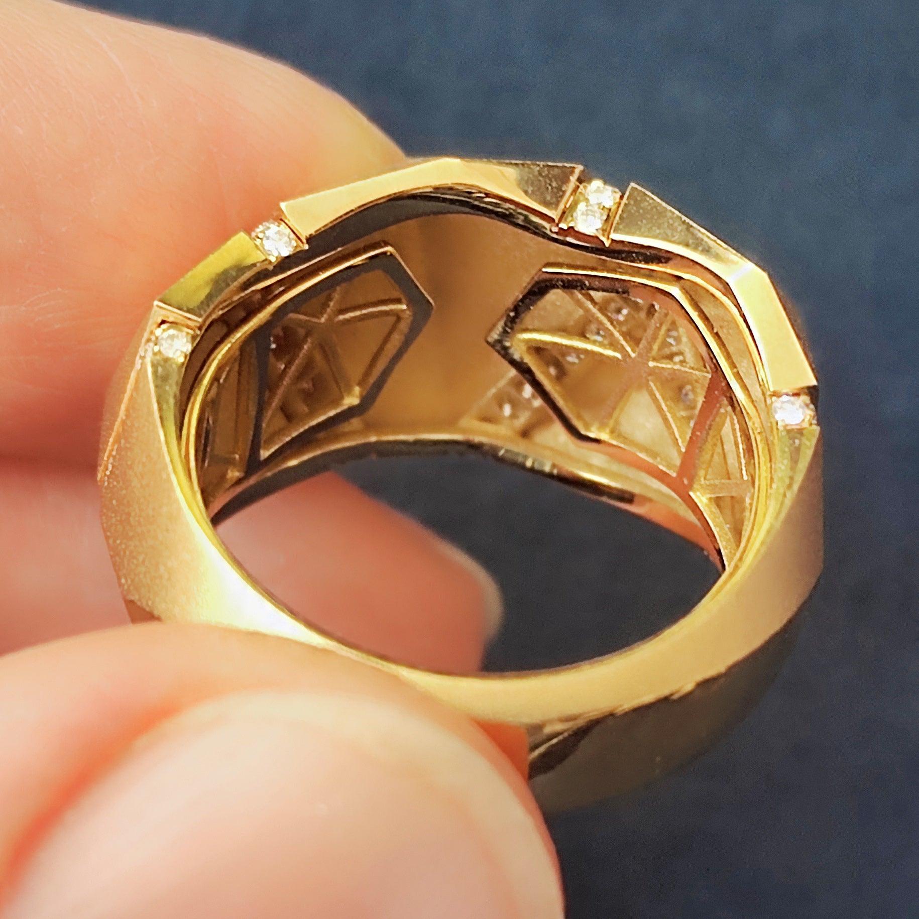 Diamonds 18K Yellow Gold Ring, R 0191-2