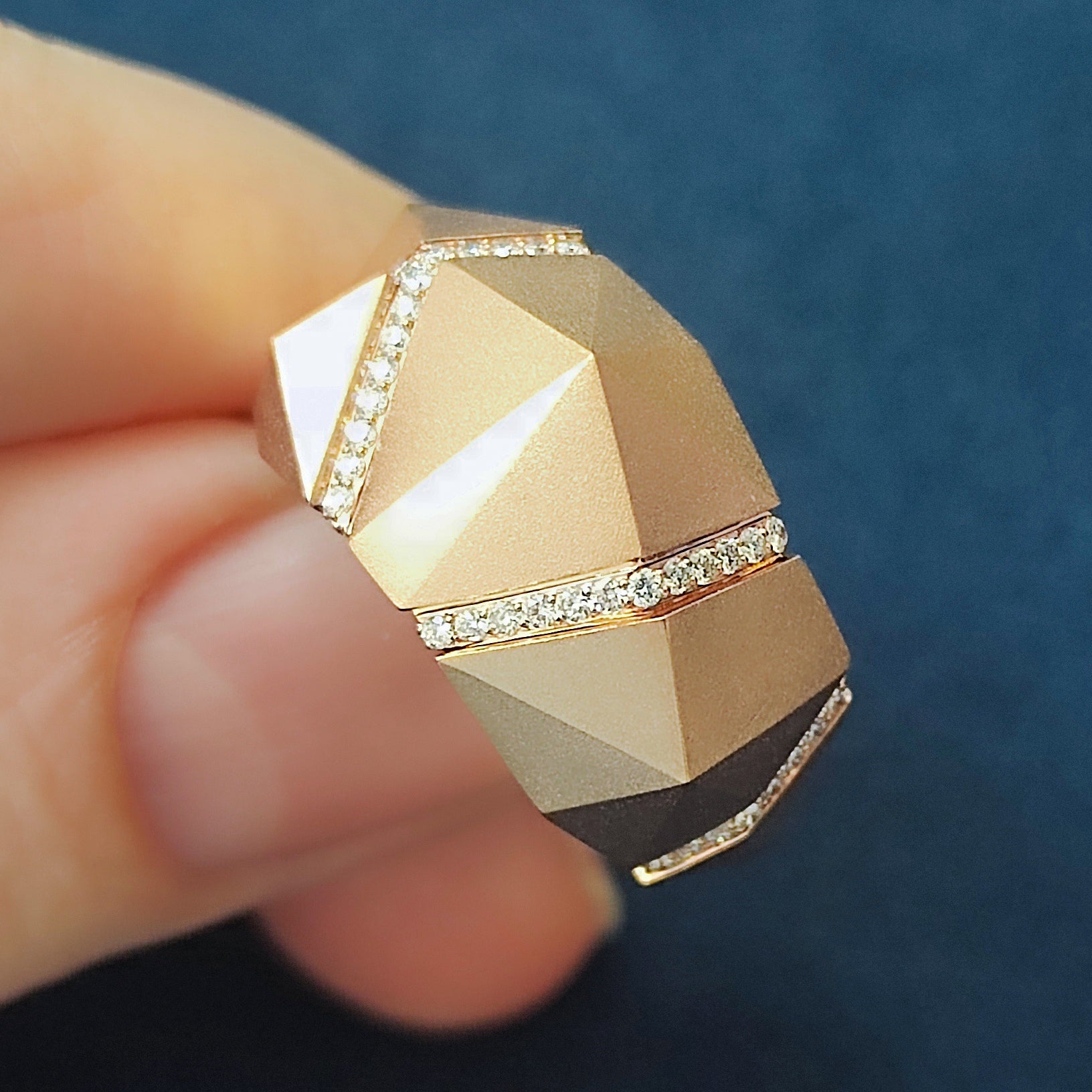 Diamonds 18K Rose Gold Ring, R 0191-2