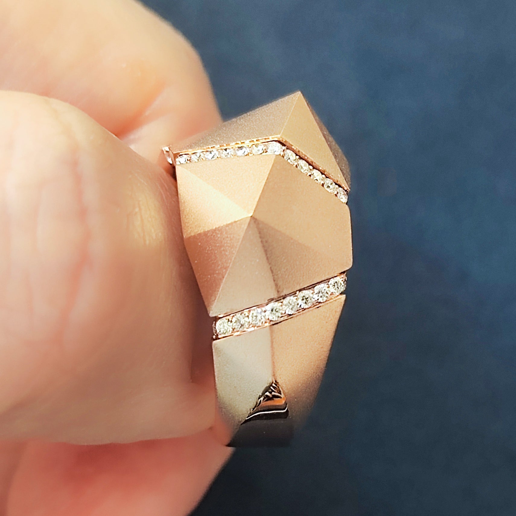 Diamonds 18K Rose Gold Ring, R 0191-2