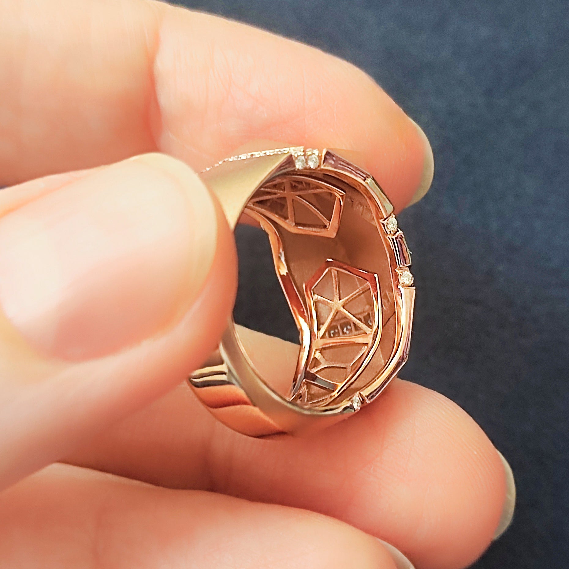 Diamonds 18K Rose Gold Ring, R 0191-2