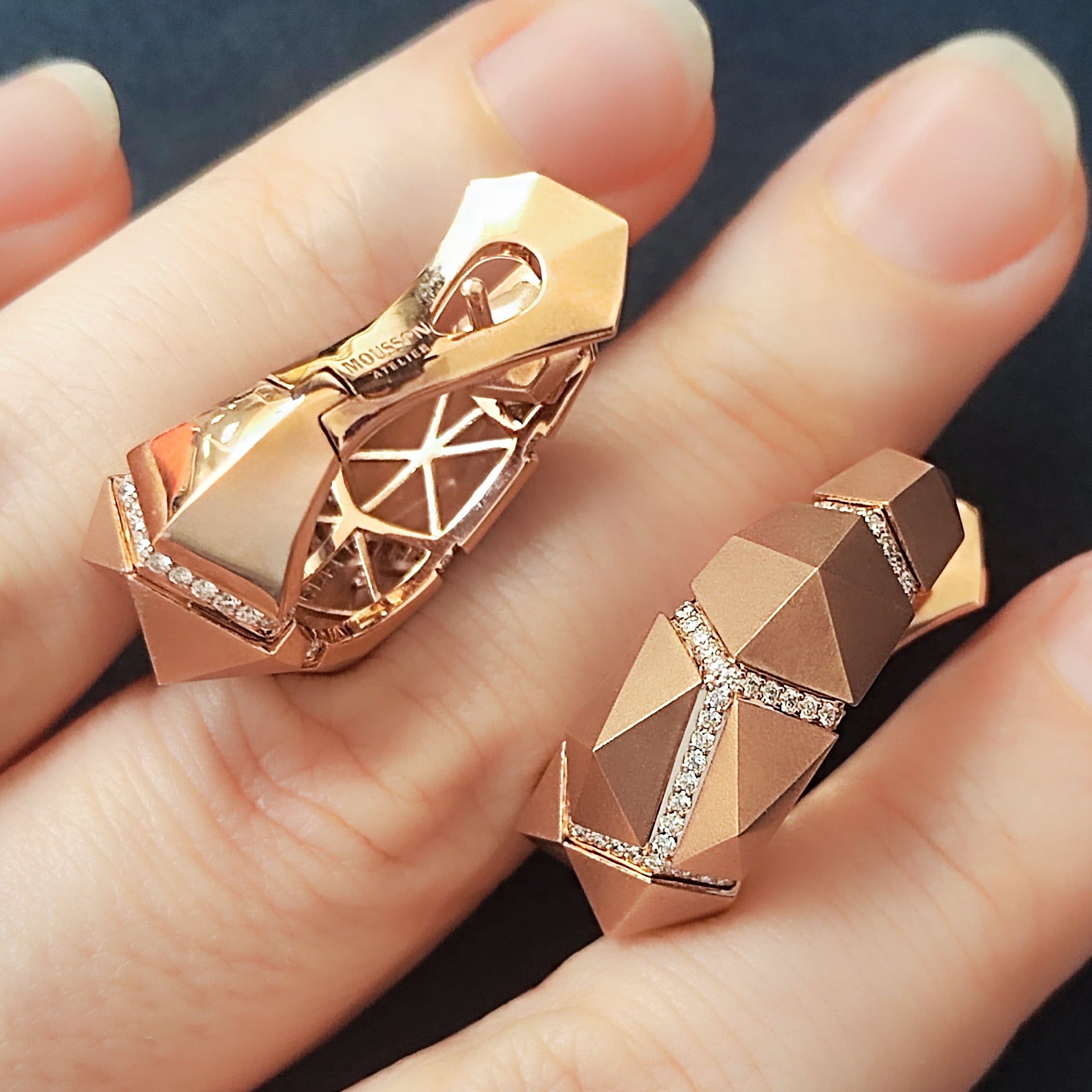 Diamonds 18K Rose Gold, Earrings, E 0191-3