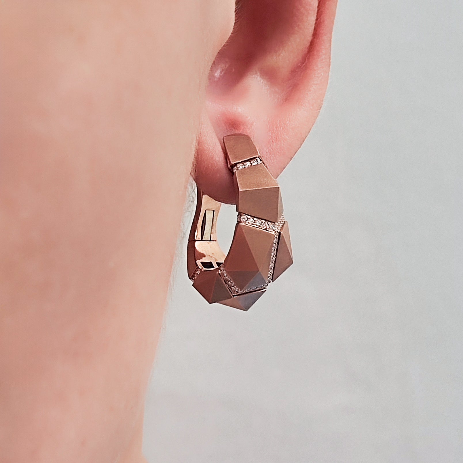 Diamonds 18K Rose Gold, Earrings, E 0191-3