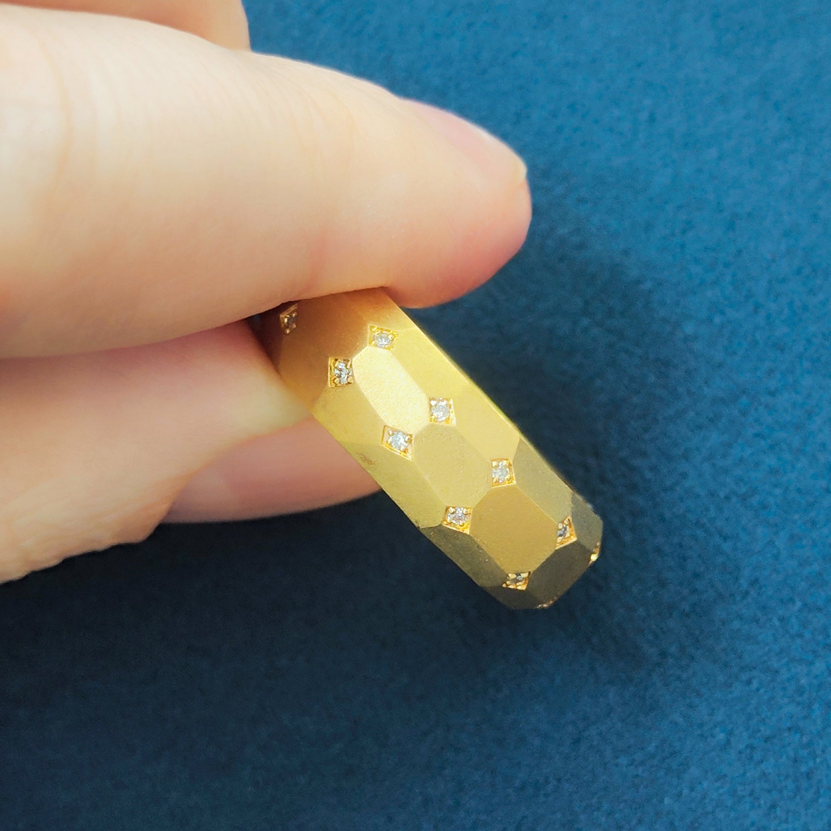 18K Yellow Gold, Diamonds Band Ring, R 0190-3