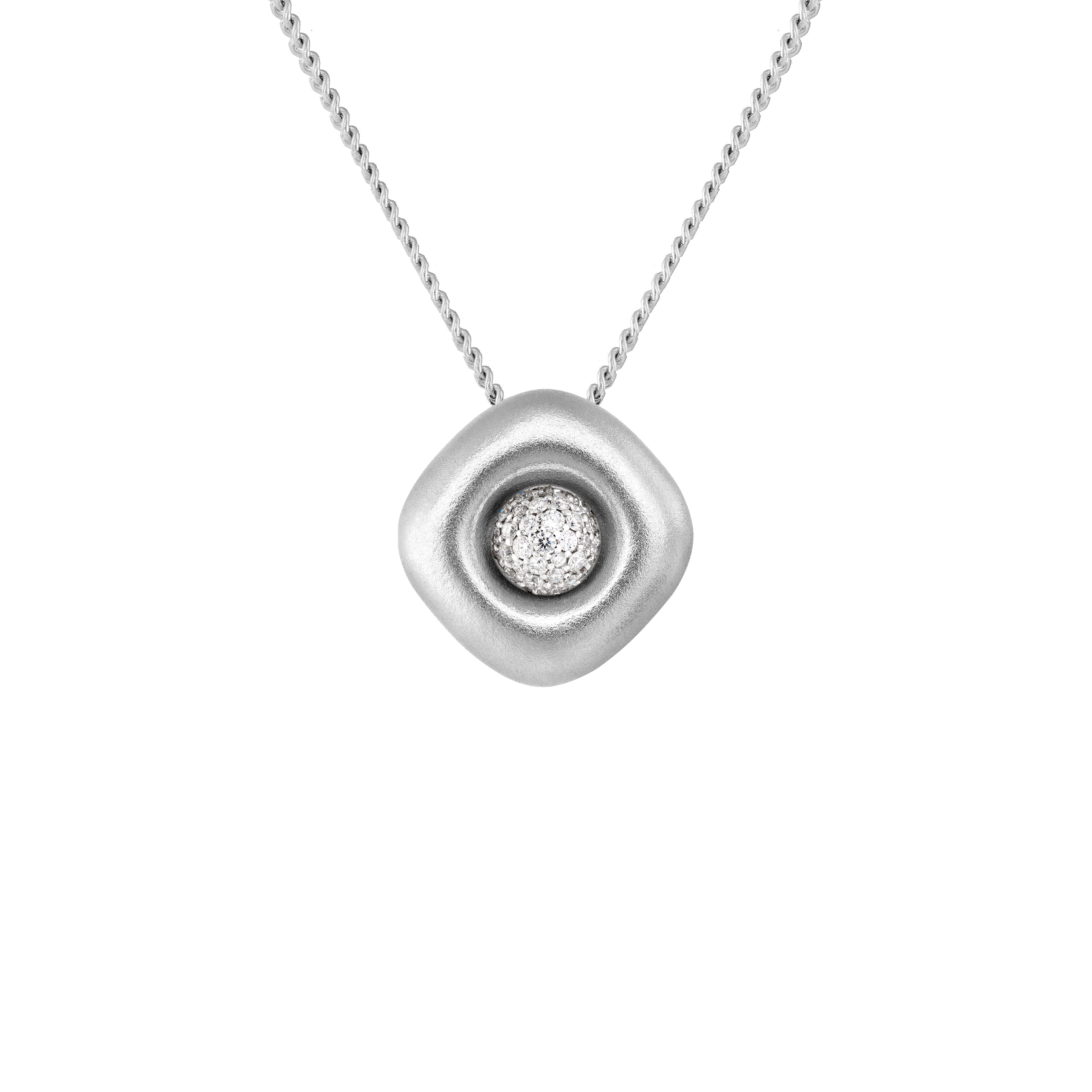Diamonds 18K White Gold Pendant, P 0151-1