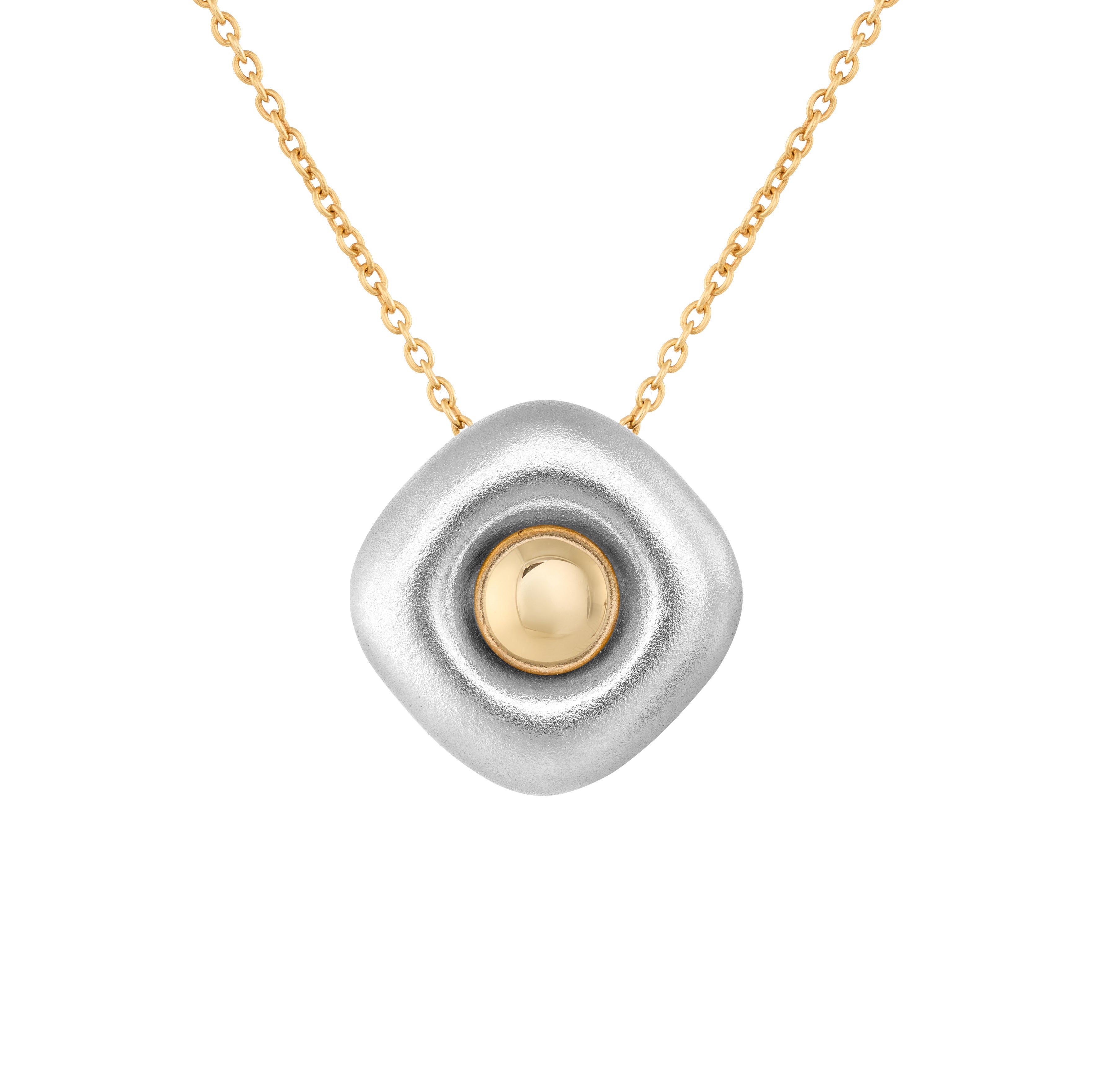 18K White and Yellow Gold Pendant, P 0151-2
