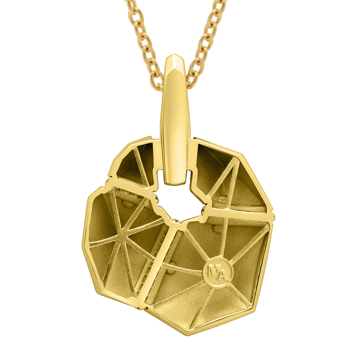 Diamonds 18K Yellow Gold Pendant, P 0191-0