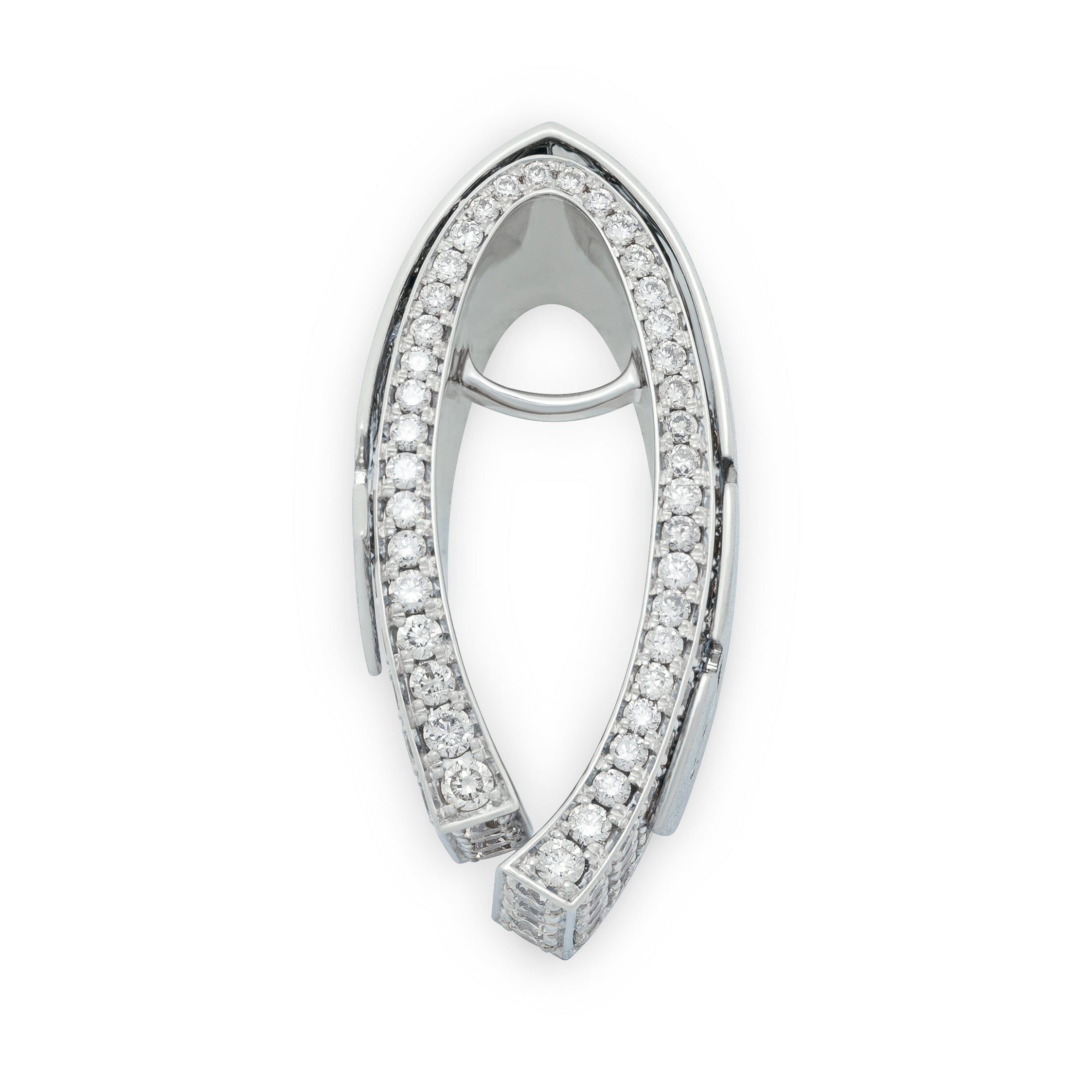 P 0003-1, 18K White Gold, Diamonds Pendant