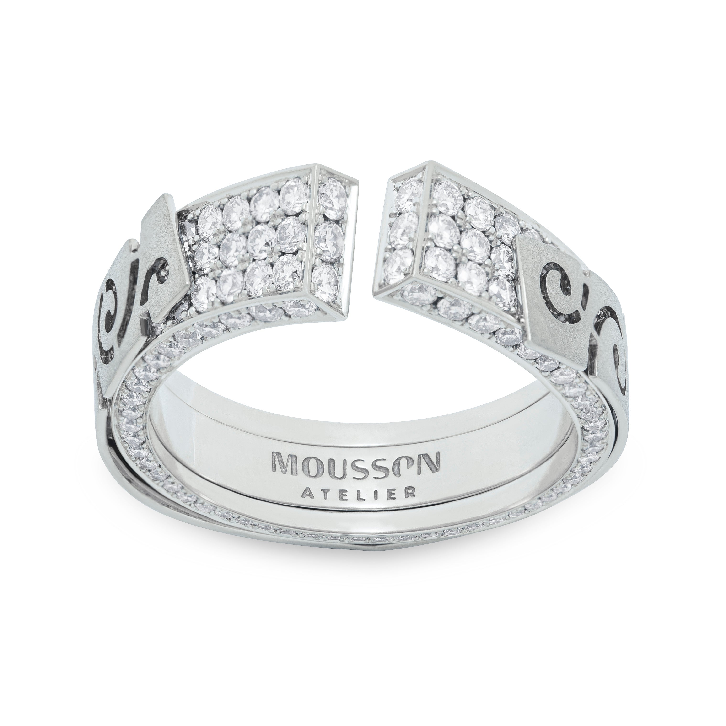 Diamonds 18K White Gold Ring, R 0003-3