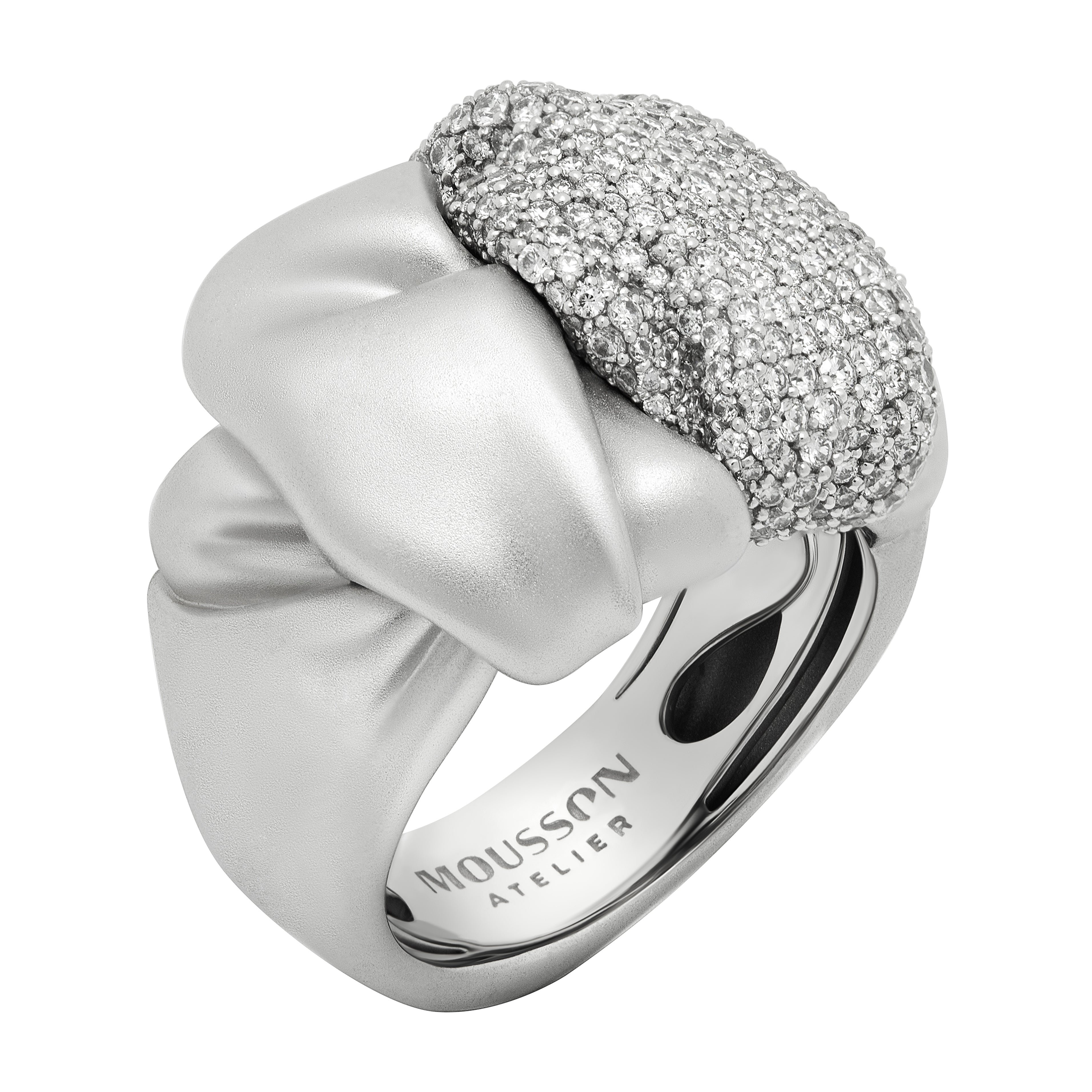 Diamonds 18K White Gold Ring, R 0132-2