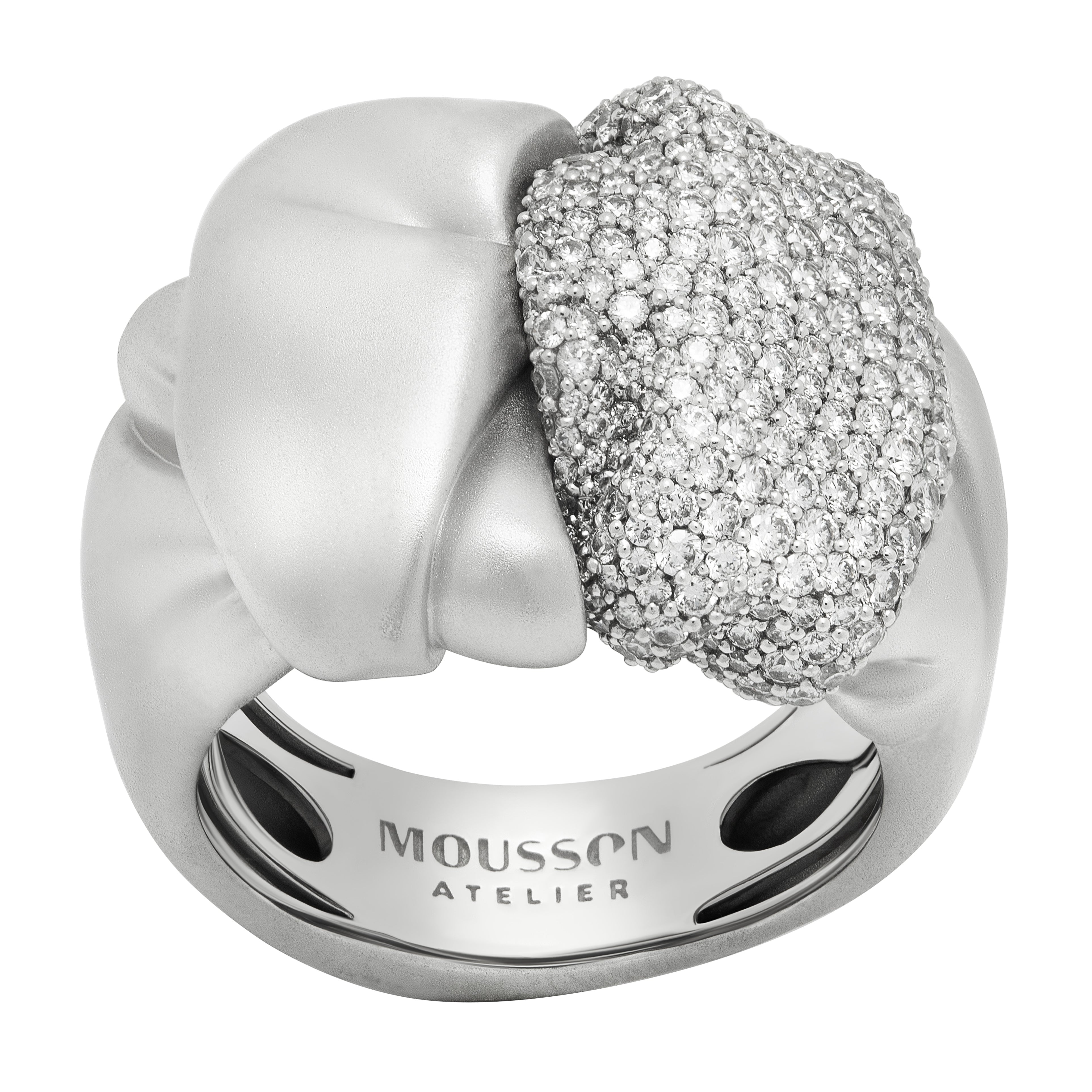Diamonds 18K White Gold Ring, R 0132-2