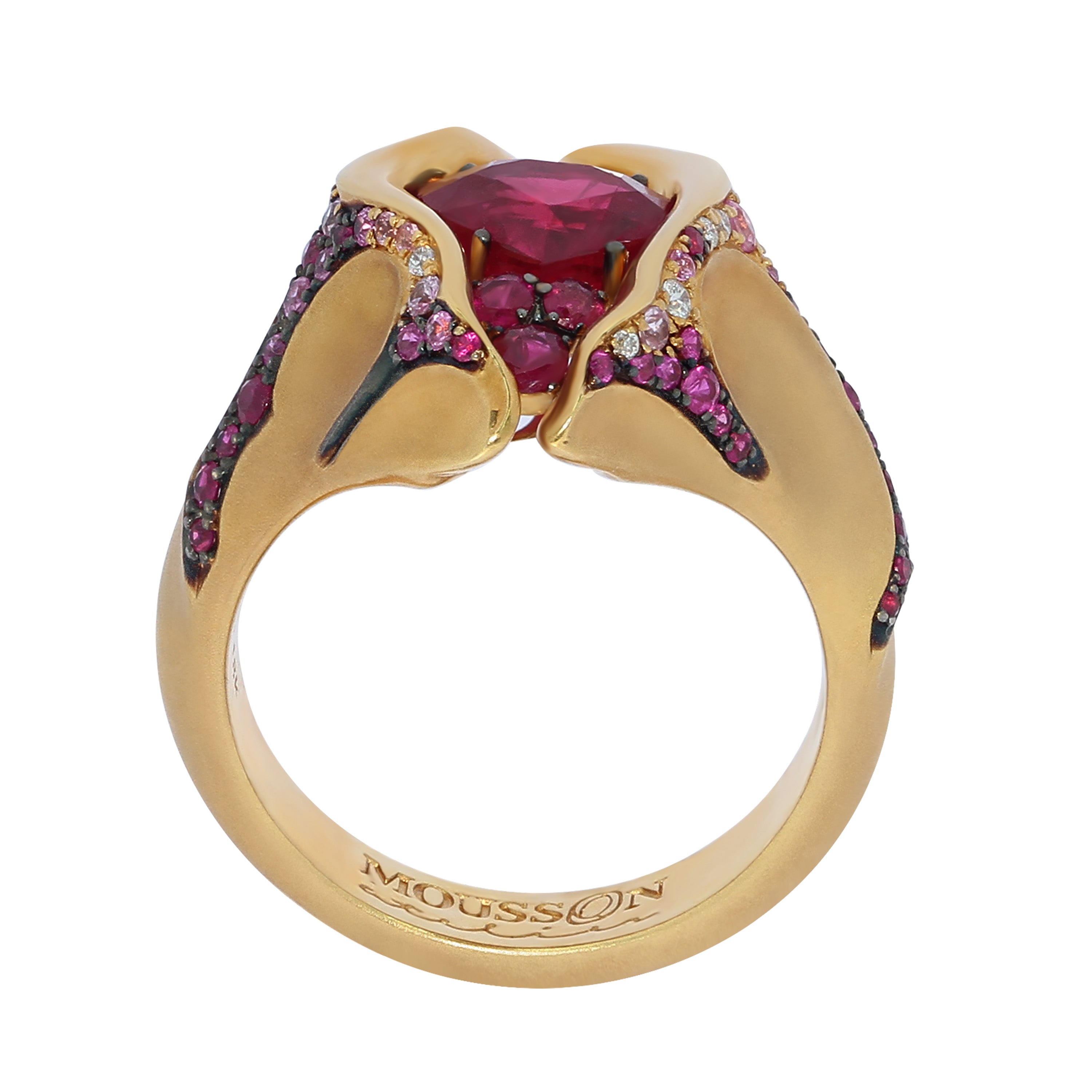 Ruby, Diamonds 18K Yellow Gold, Ring, R 0079-0/1