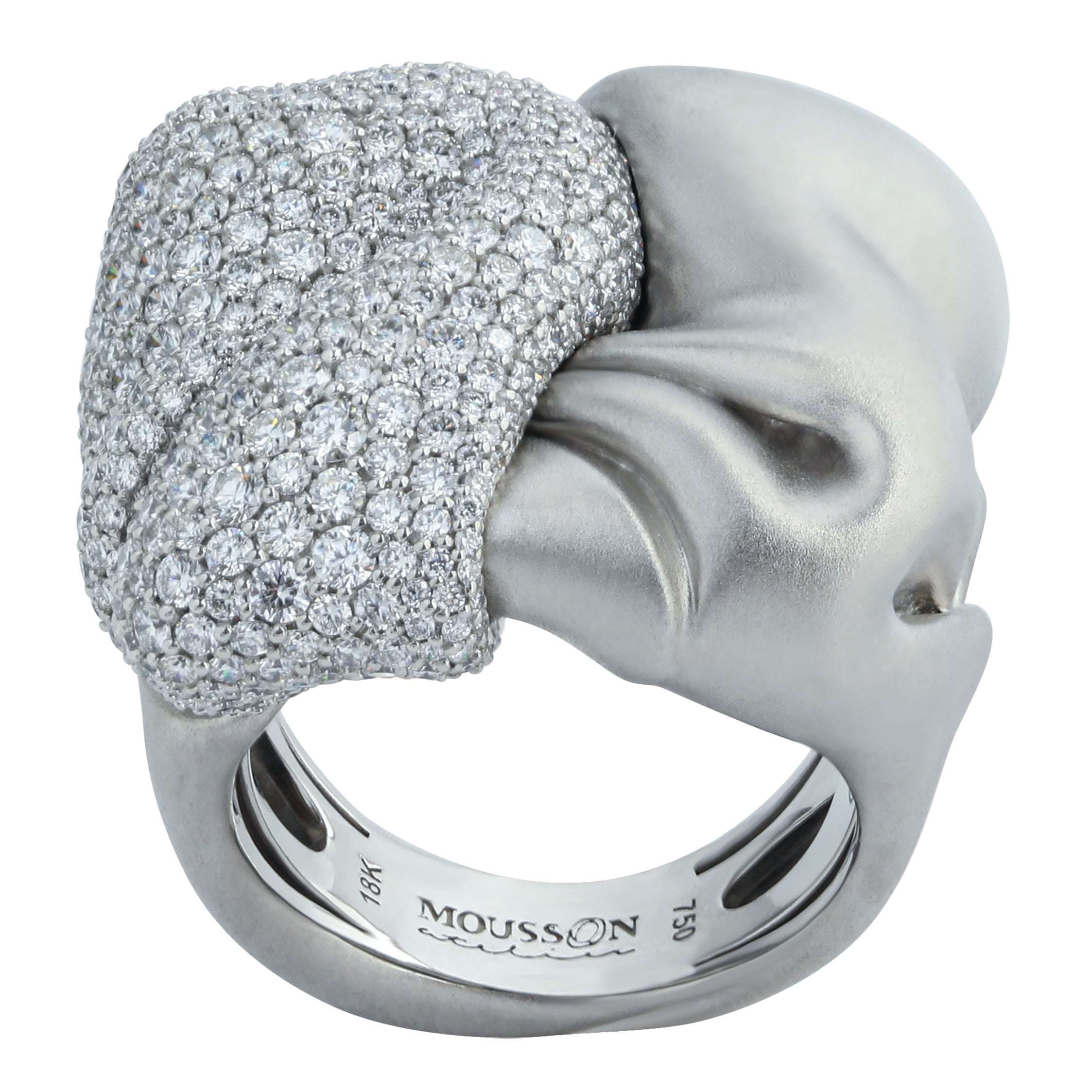 Diamonds 18K White Gold Ring, R 0132-0