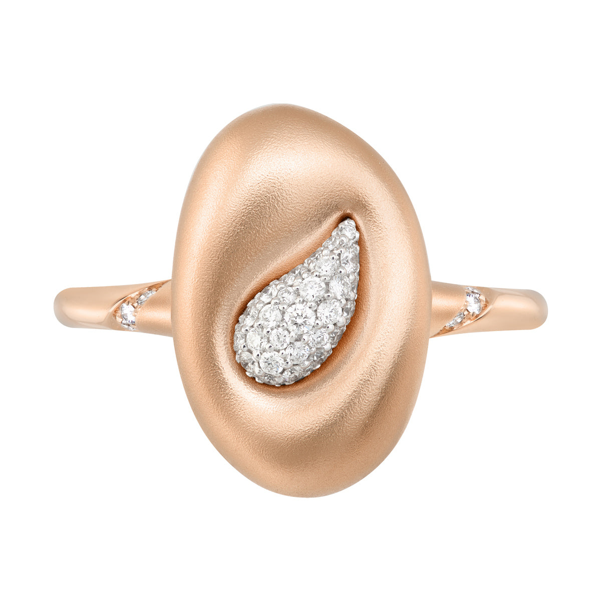 Diamonds, 18K Rose and White Gold Ring, R 0150-3