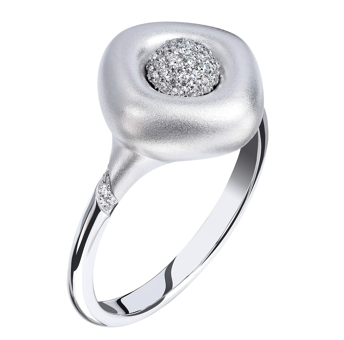 Diamonds, 18K White Gold Ring, R 0151-1
