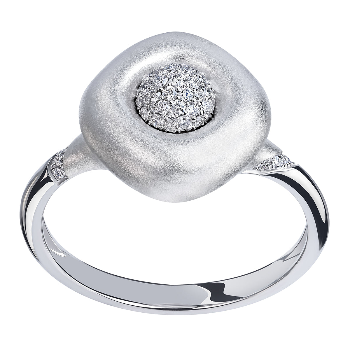 Diamonds, 18K White Gold Ring, R 0151-1