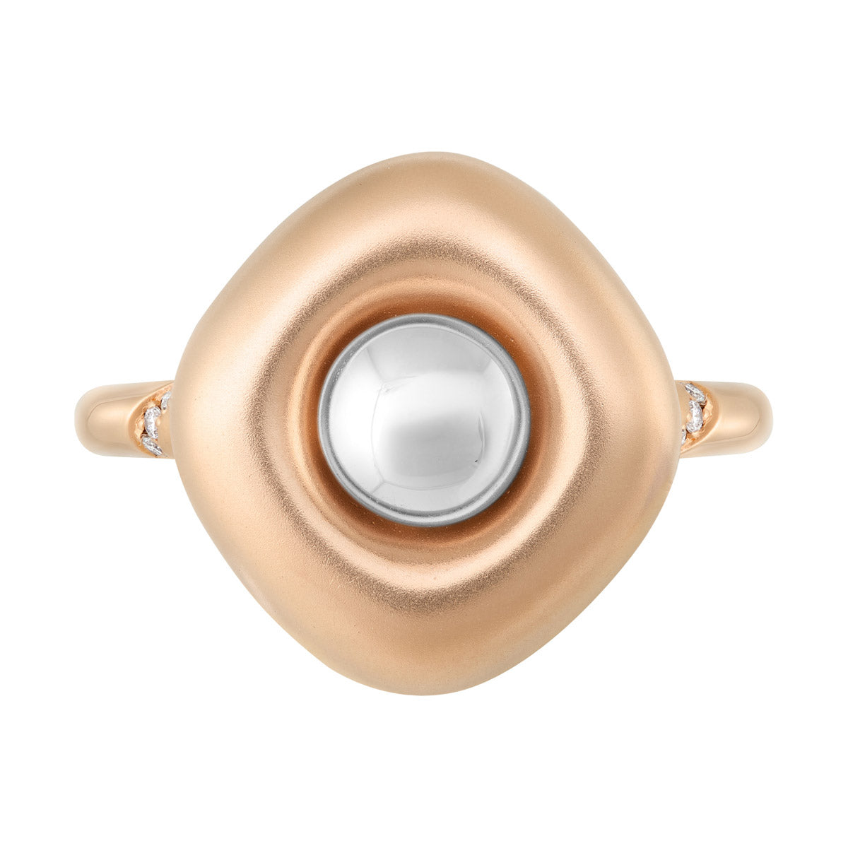 Diamonds, 18K Rose and White Gold Ring, R 0151-2