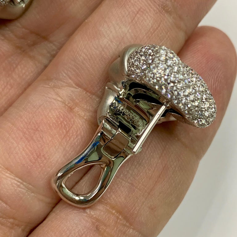 Diamonds 18K White Gold Earrings, E 0132-0
