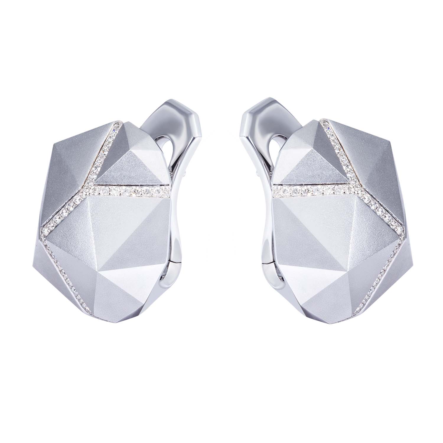 Diamonds 18K White Gold Earrings, E 0191-0