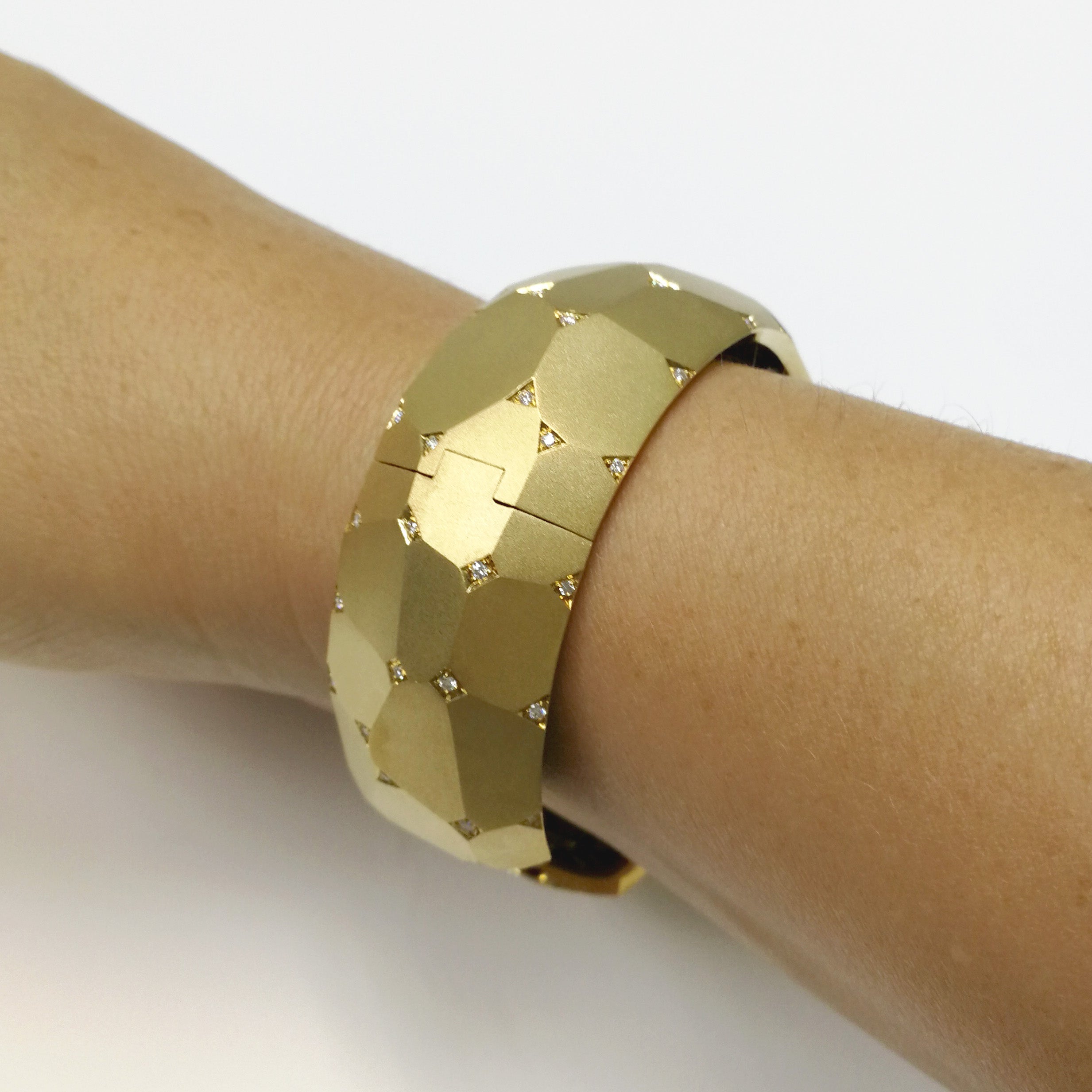 18K Yellow Gold, Diamonds Bracelet, Br 0190-0