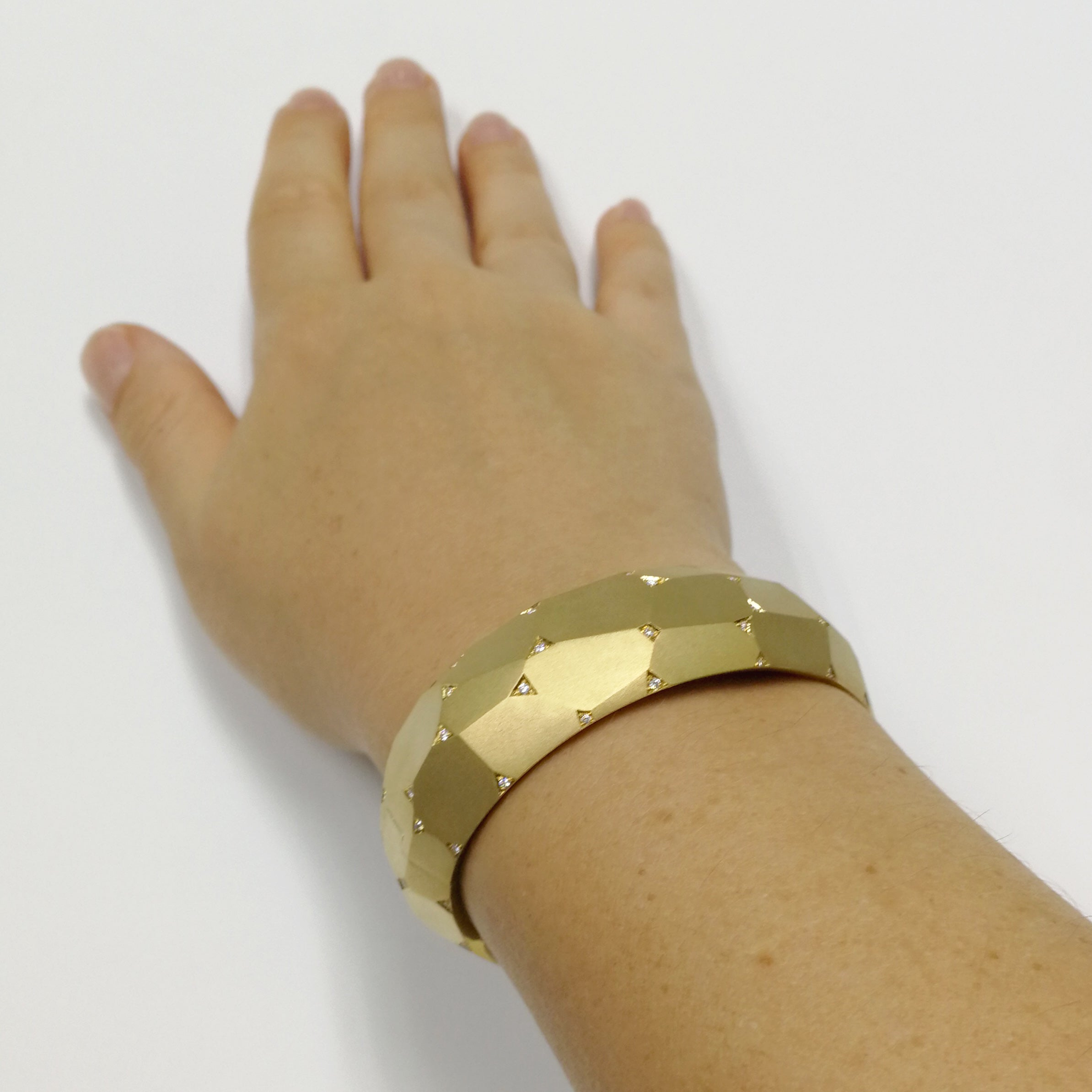 18K Yellow Gold, Diamonds Bracelet, Br 0190-0