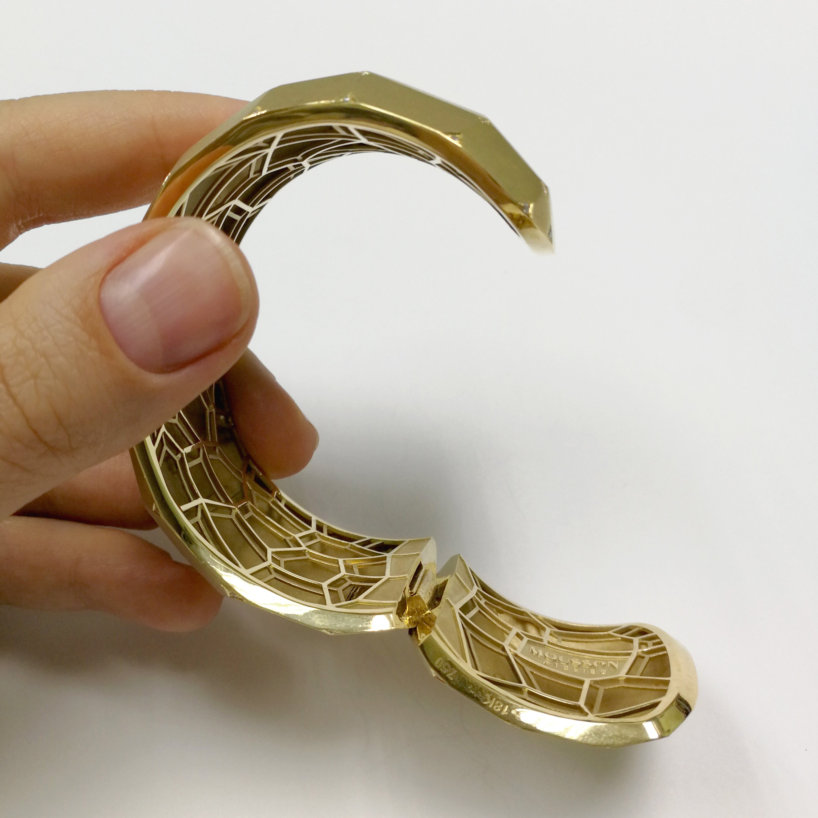 18K Yellow Gold, Diamonds Bracelet, Br 0190-1