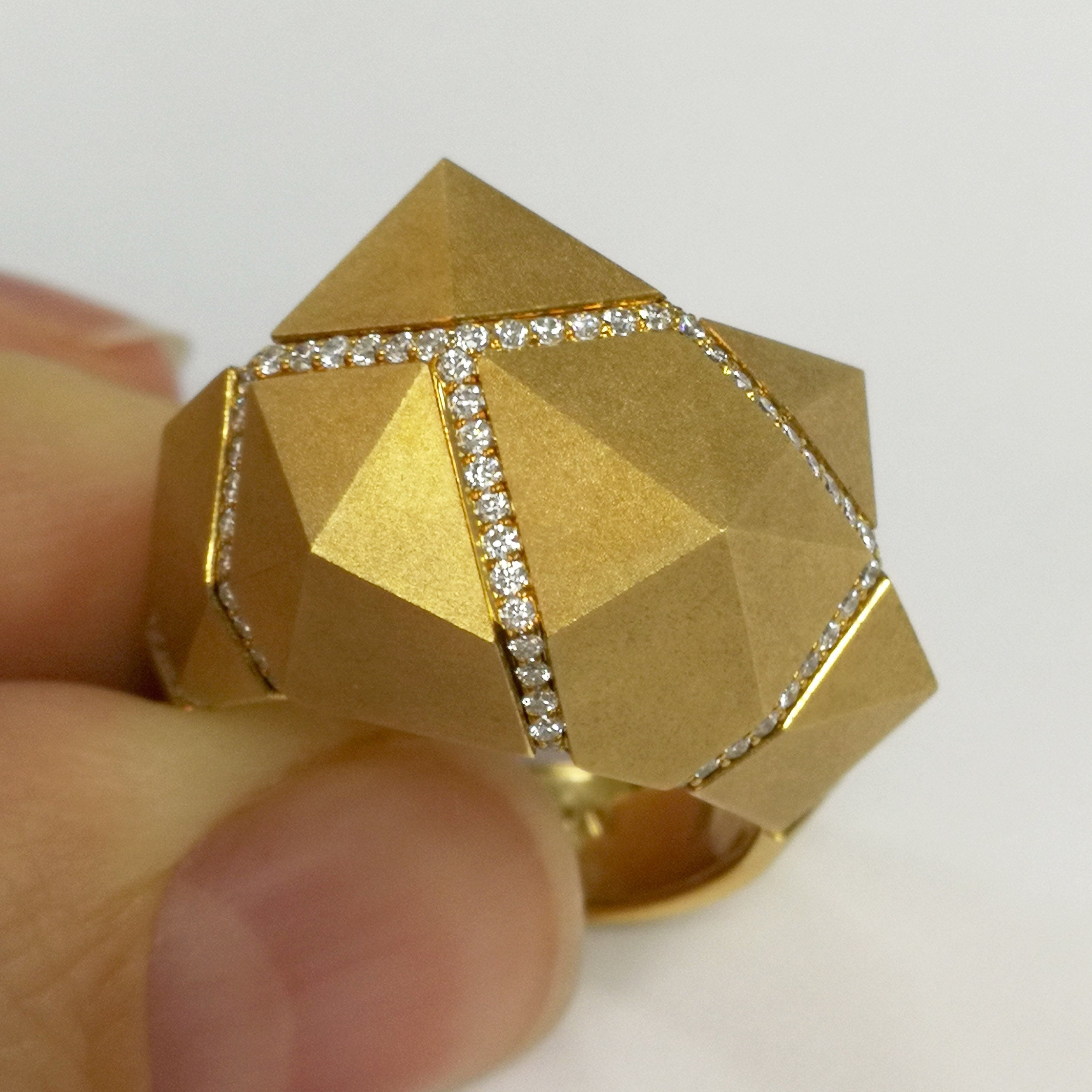 Diamonds 18K Yellow Gold Ring, R 0191-0
