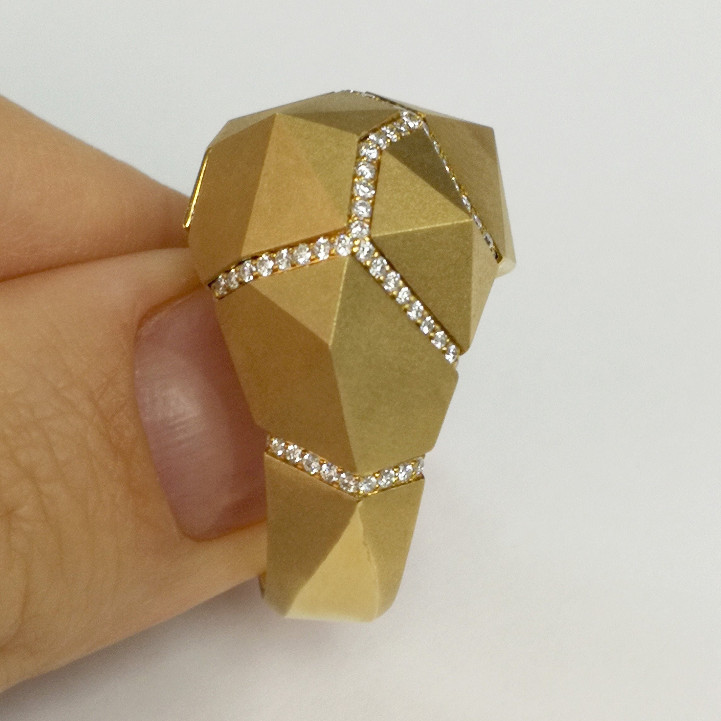 Diamonds 18K Yellow Gold Ring, R 0191-0