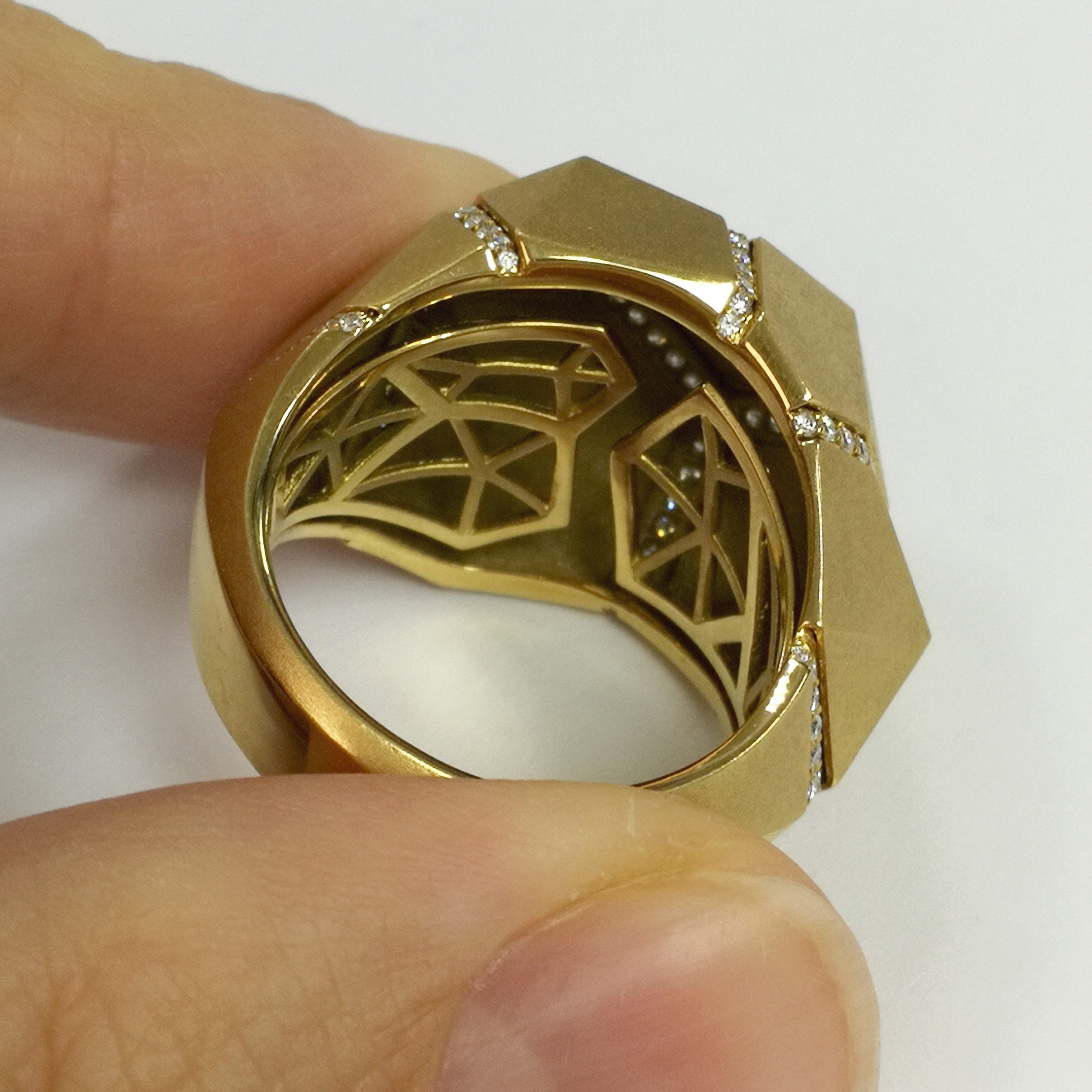 Diamonds 18K Yellow Gold Ring, R 0191-0