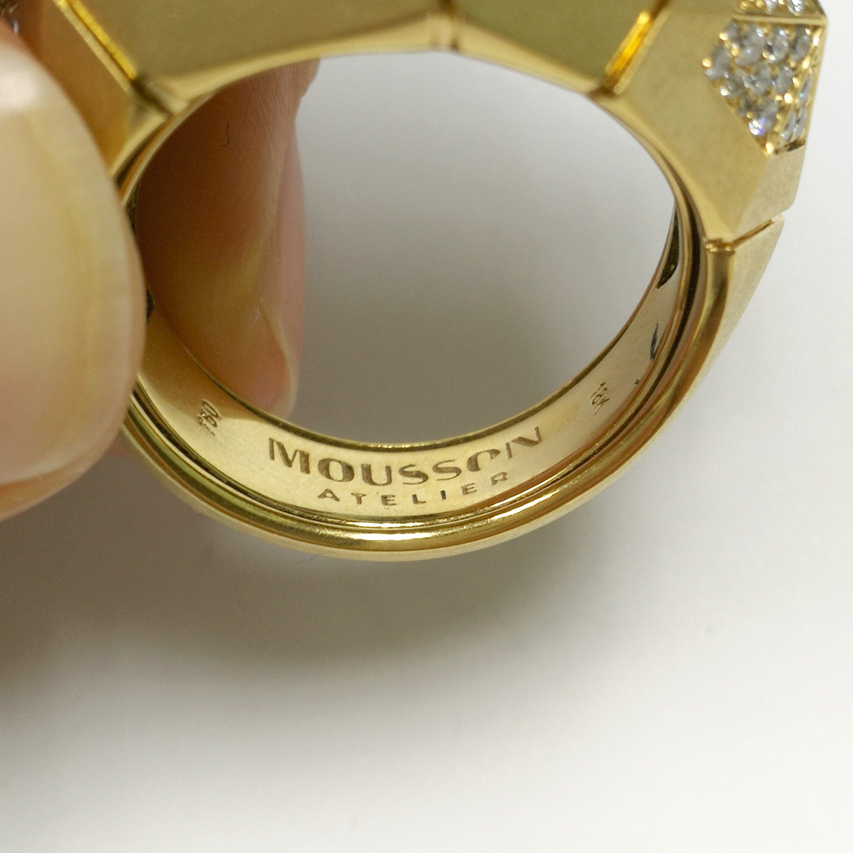 18K Yellow Gold, Diamonds Ring, R 0191-1