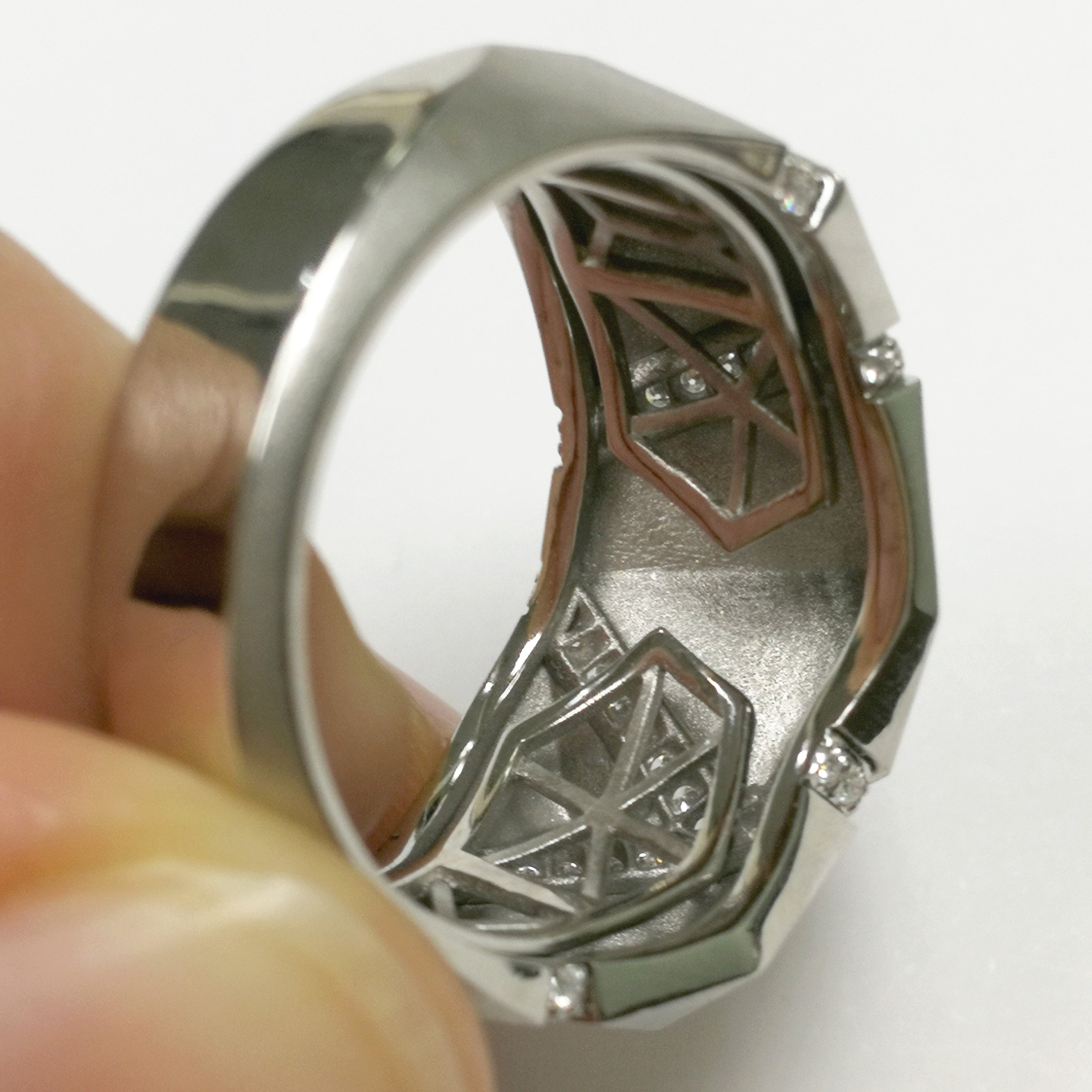 Diamonds 18K White Gold Ring, R 0191-2