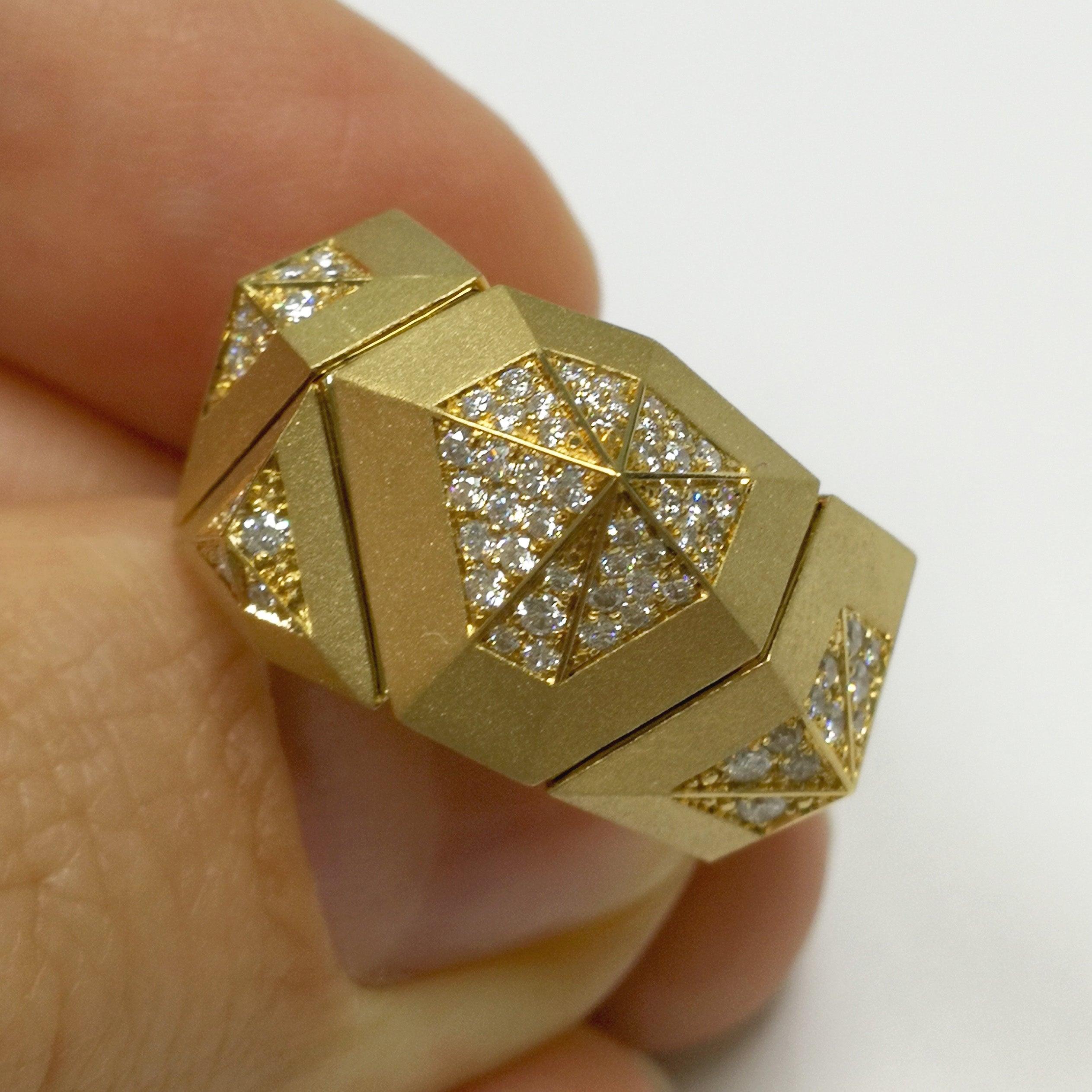 Diamonds 18K Yellow Gold Ring, R 0191-3